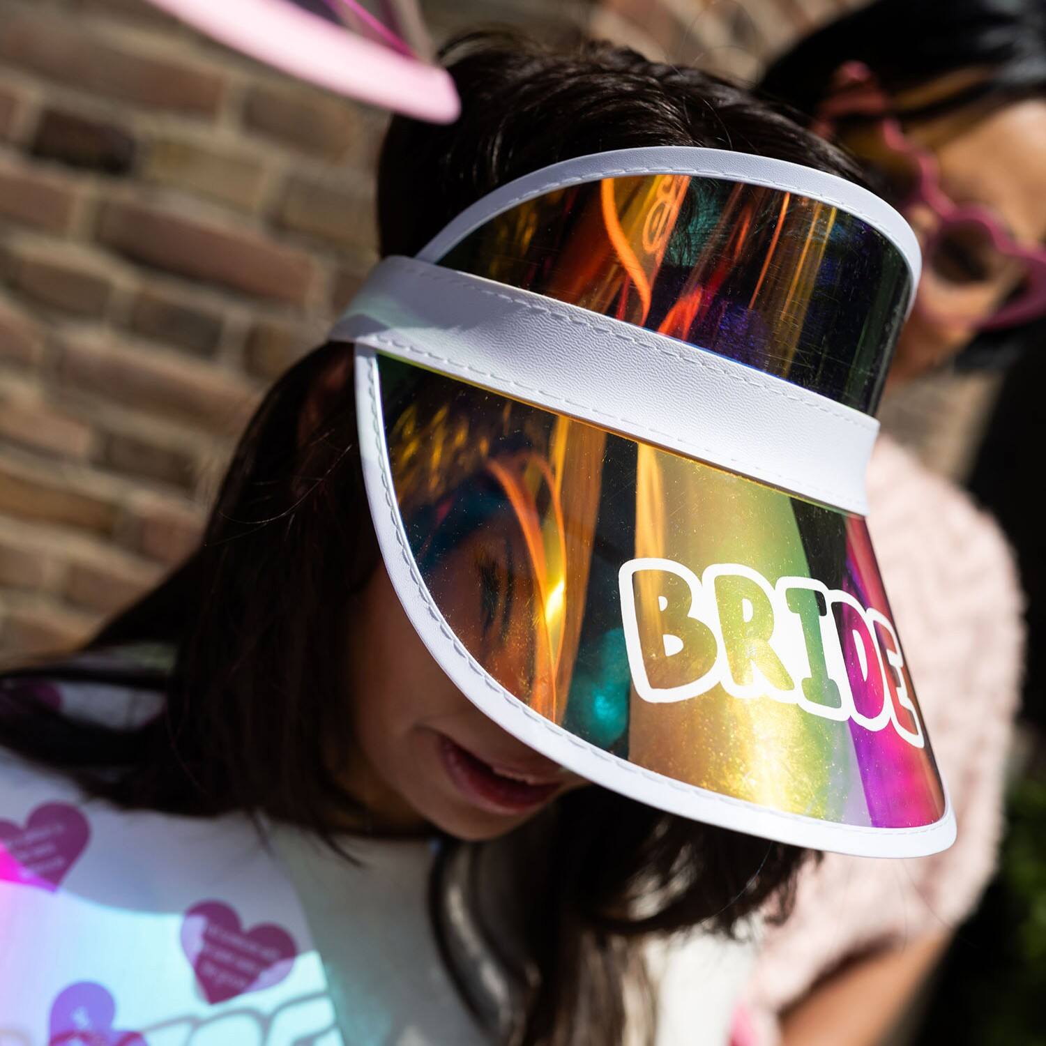 Sun visor cap - Bride - She Said Yaasss - White