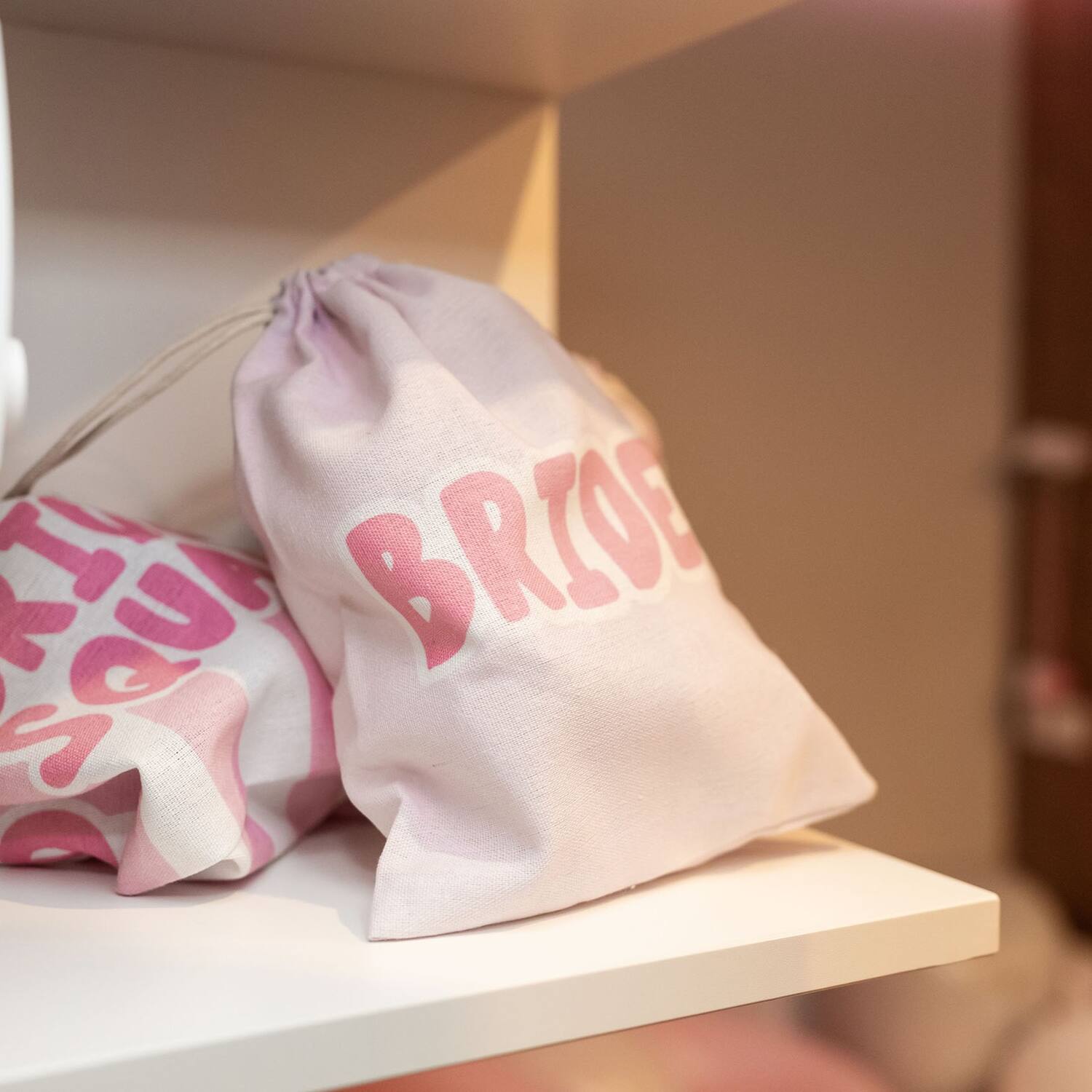 Gift bag - Bride - She Said Yaasss - Polyester - Pink