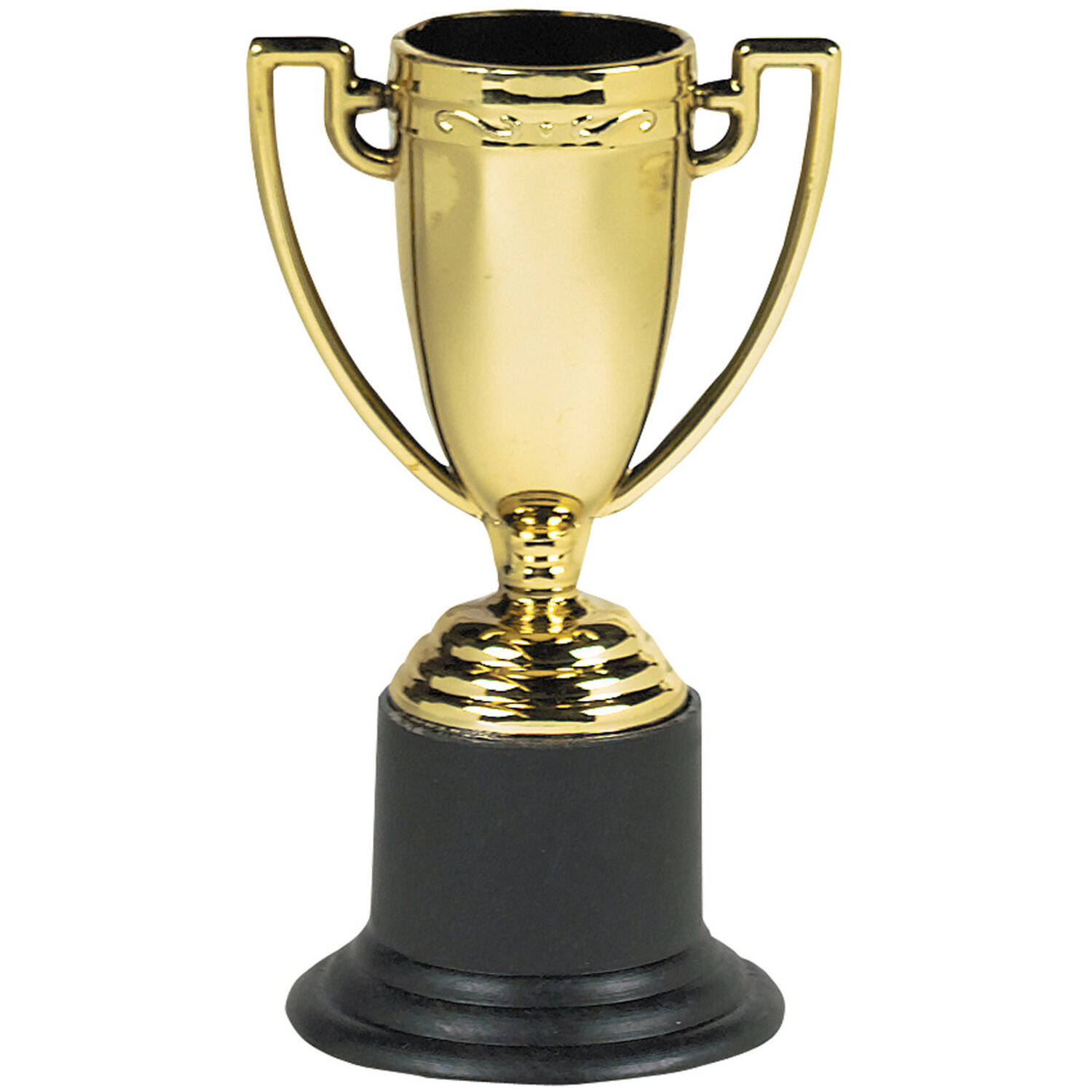6 Trophy Cups Plastic 10 cm