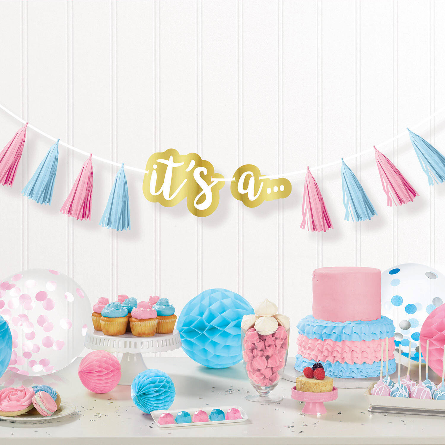 Tassel Garland The Big Reveal Paper Length 240 cm