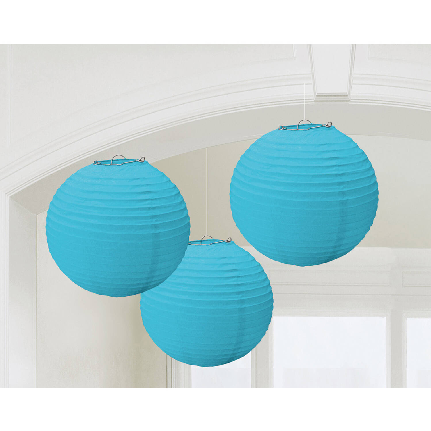 3 Lanterns Caribbean Blue Paper 24.1cm