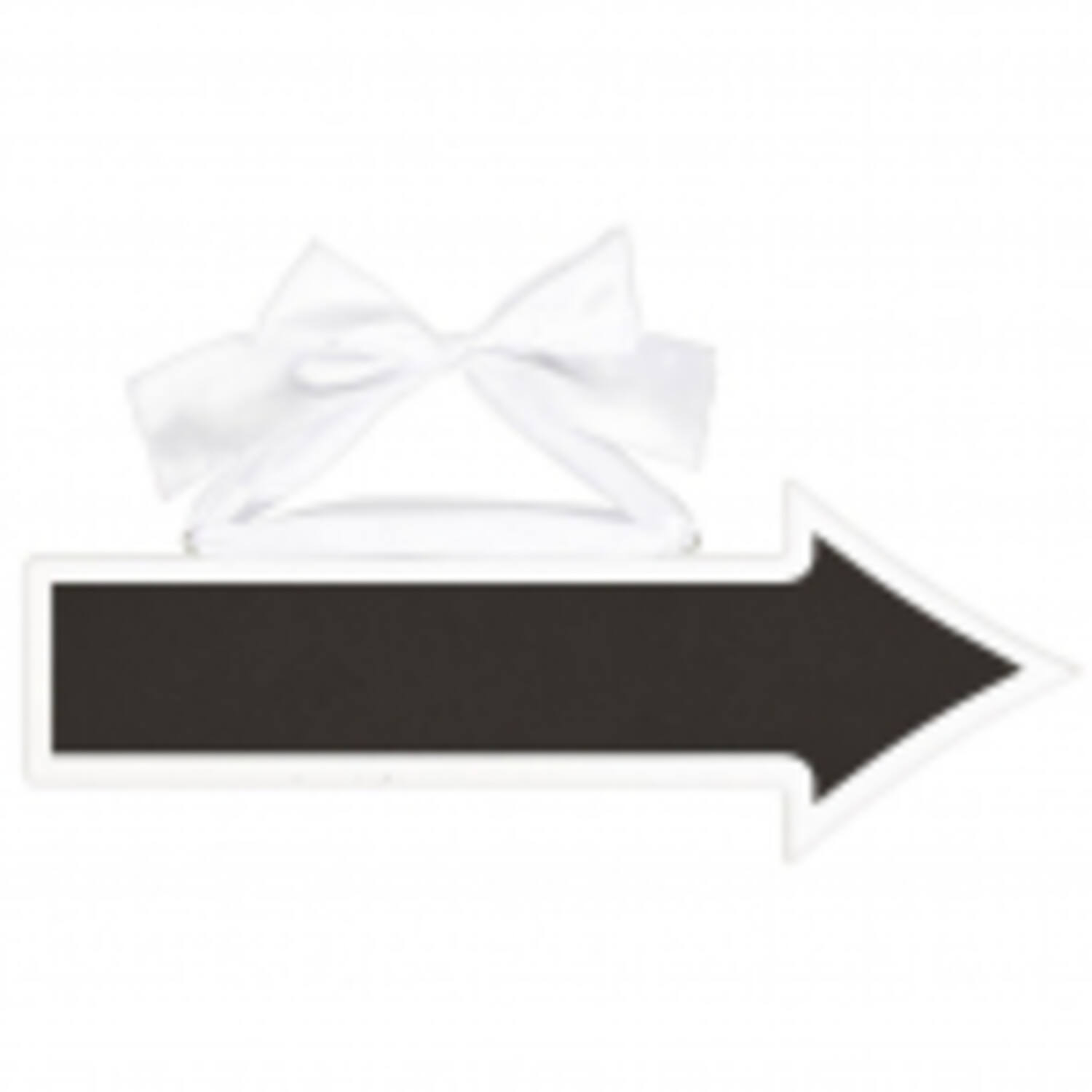 Chalkboard Sign Arrow MDF 41.2 x 15.2 cm