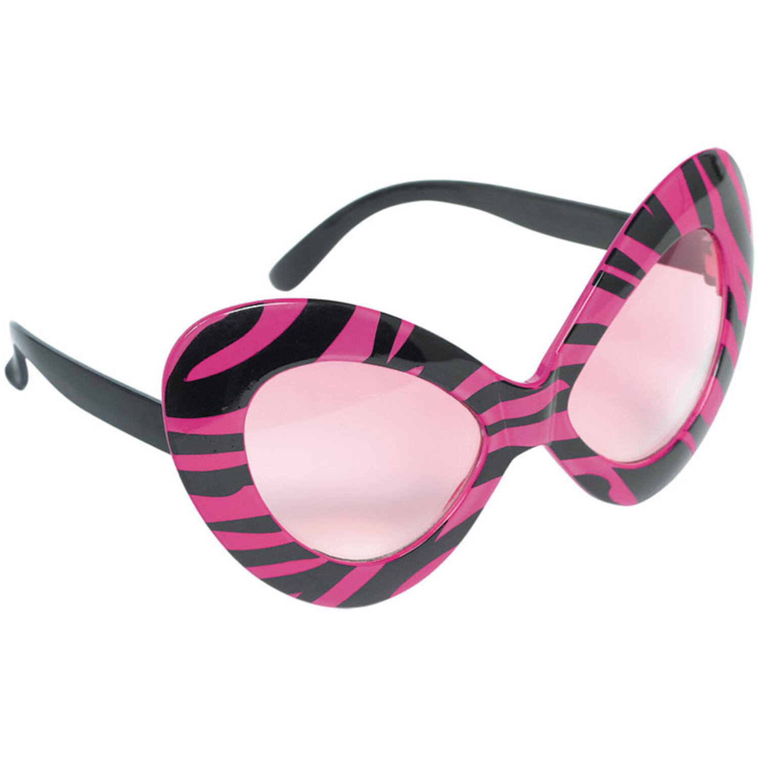 Fun Shades Diva Black & Pink Plastic 15.8 x 7 cm