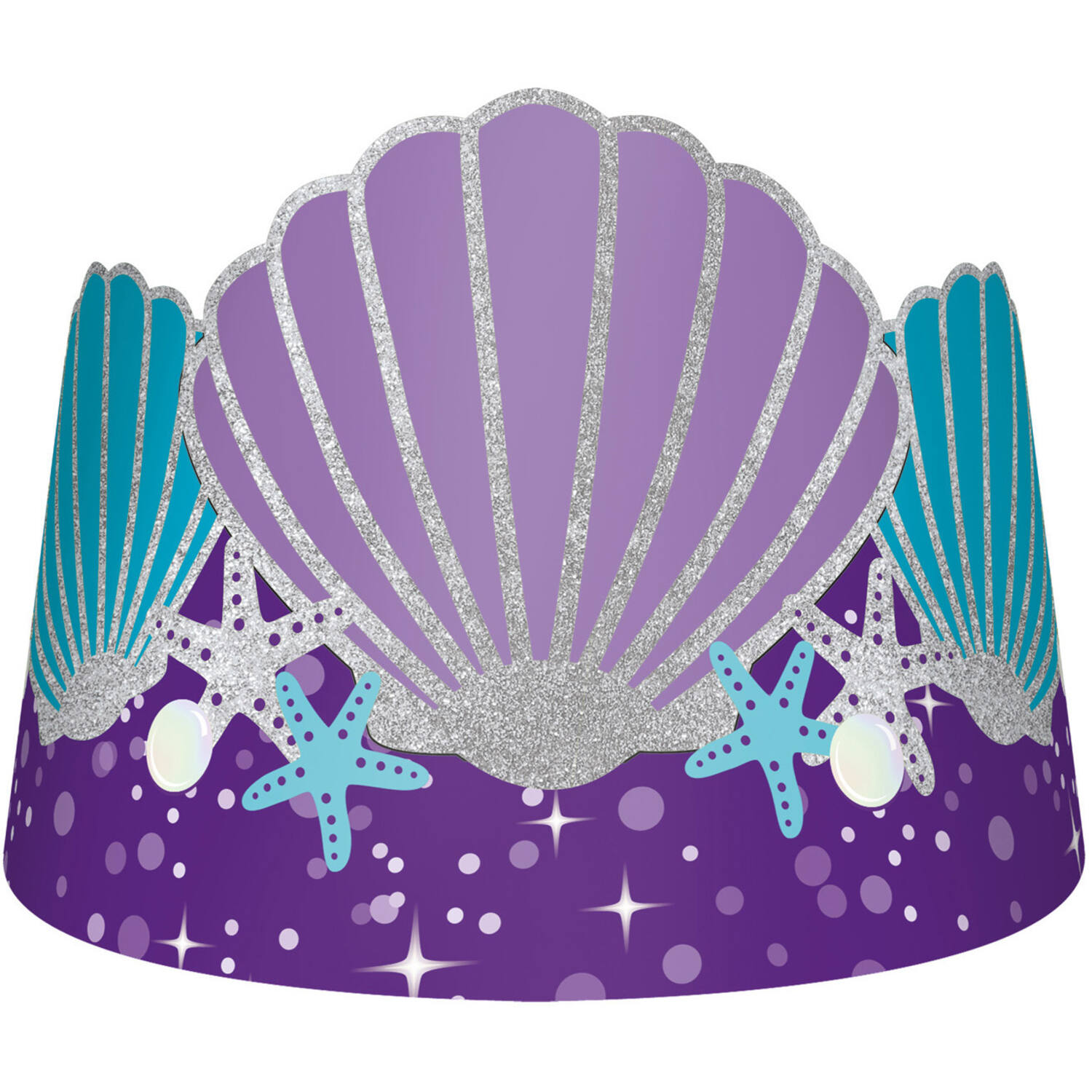 8 Tiaras Mermaid Wishes Paper 16 x 12.6 cm