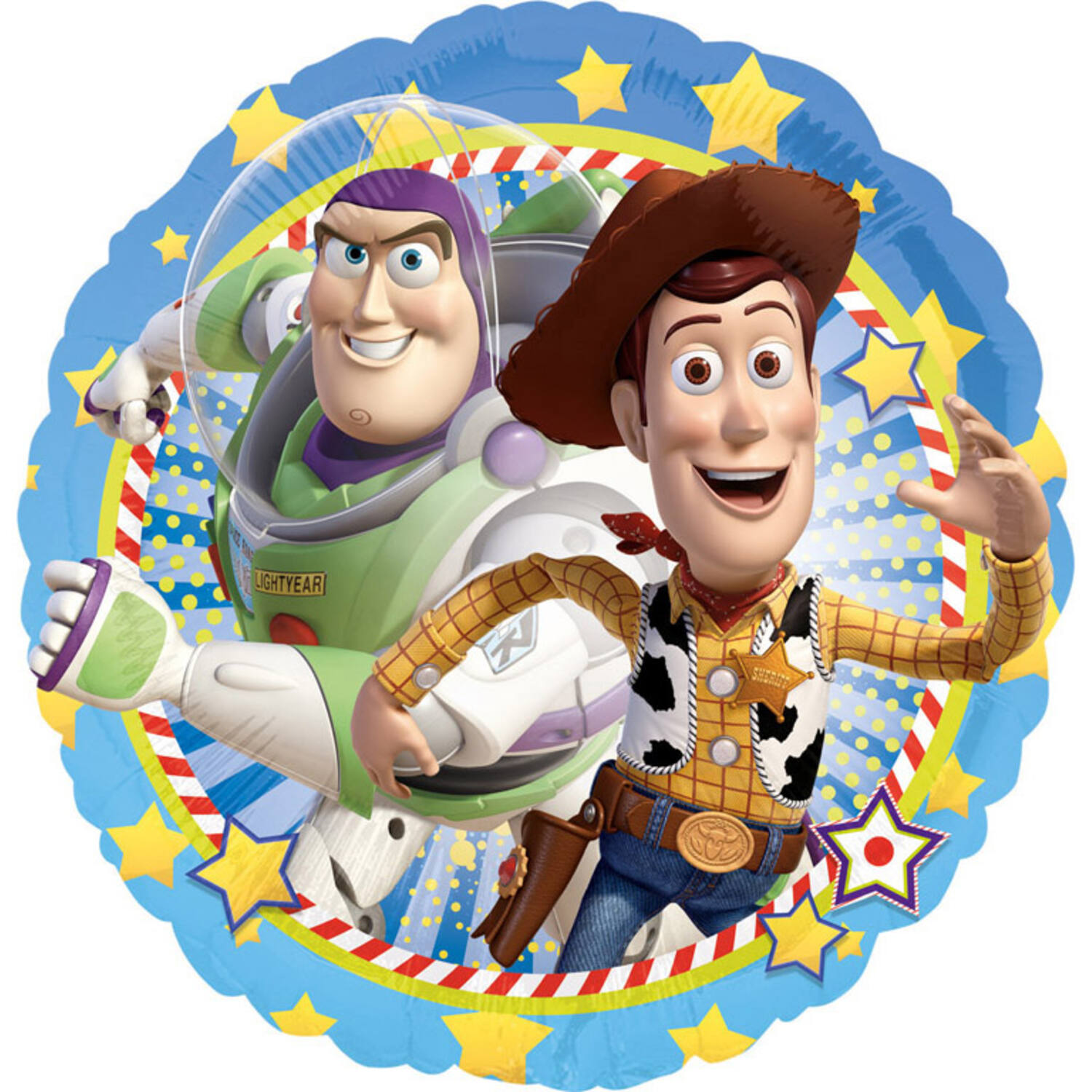 Foil Balloon - Shape - Woody & Buzz - 45 cm