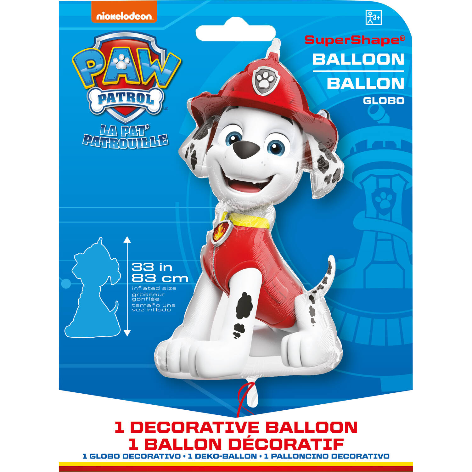 Shape Paw Patrol Marshall 84x53cm