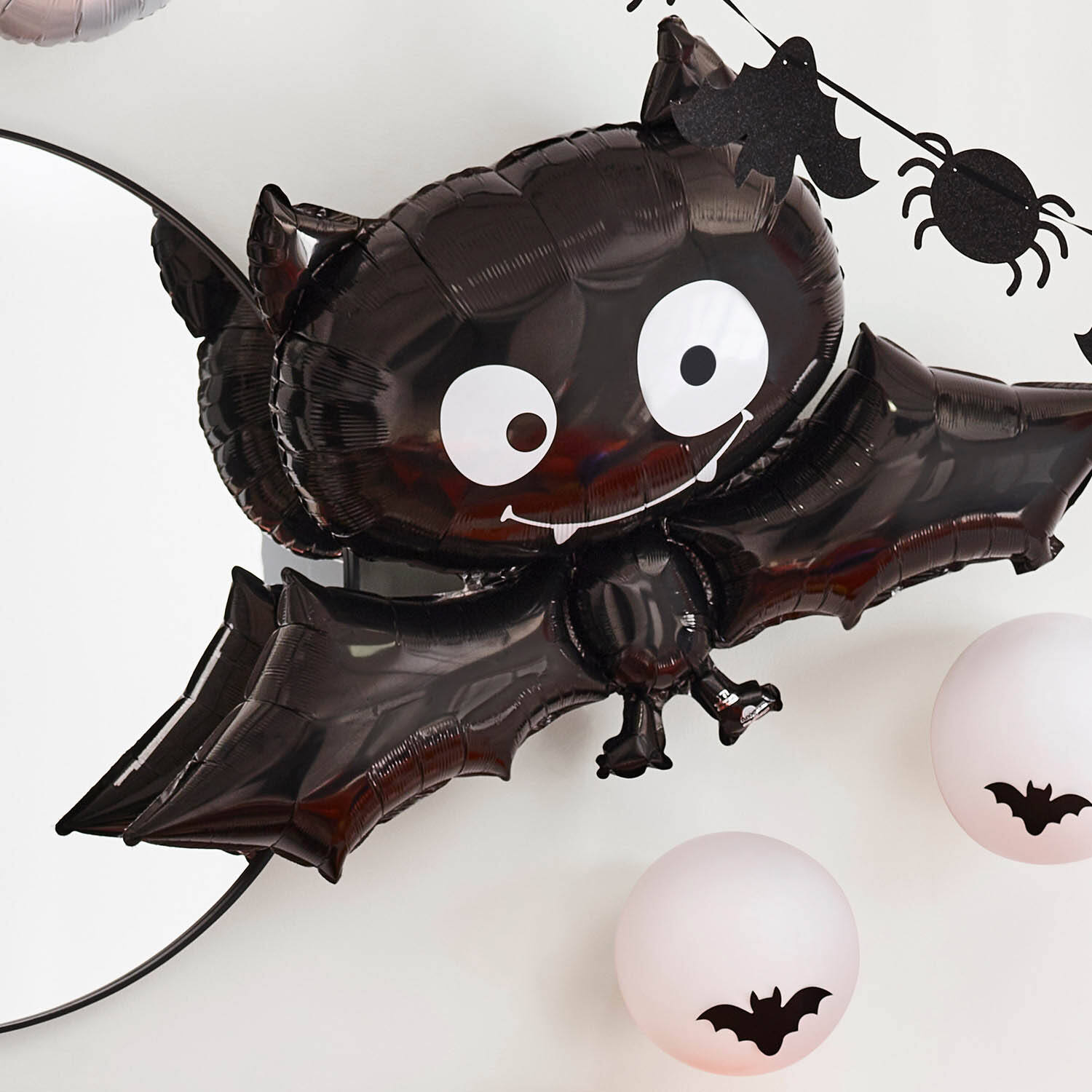 Foil Balloon - Shape - Bat - Black - 104 x 60 cm