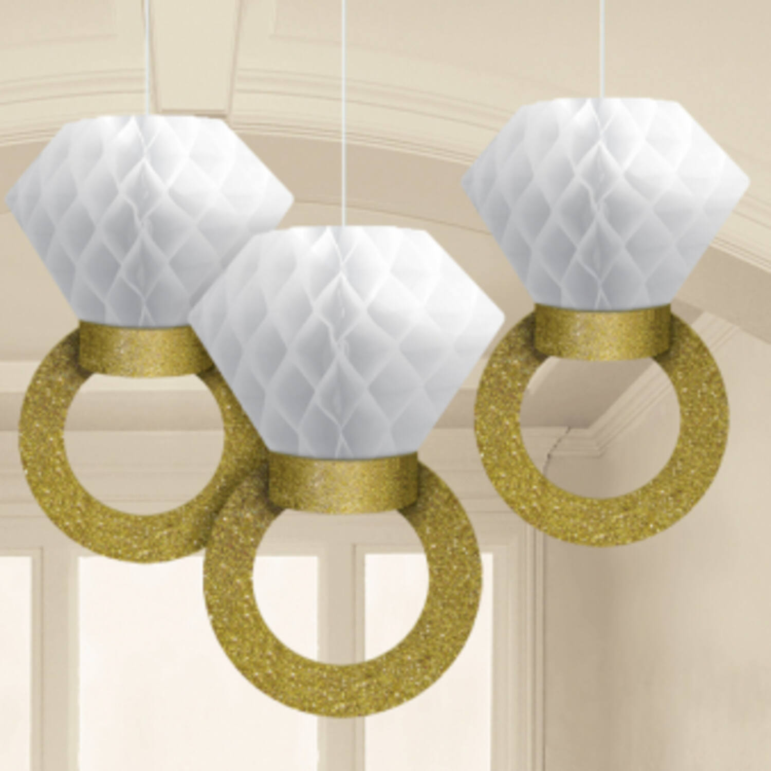 3 Honeycomb Decorations Wedding Decorations Paper 30.4cm