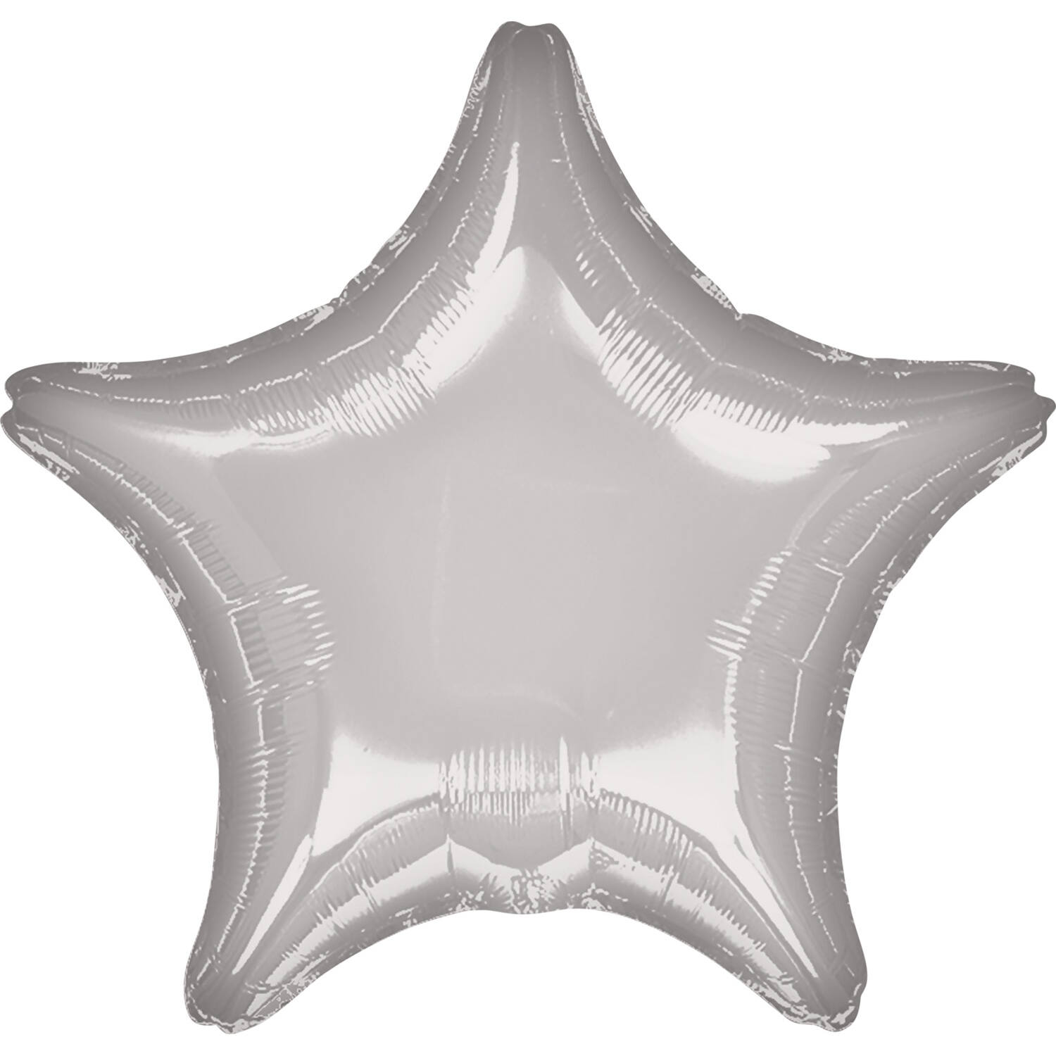 Foil Balloon - Shape - Star - Metallic Silver - 48 cm