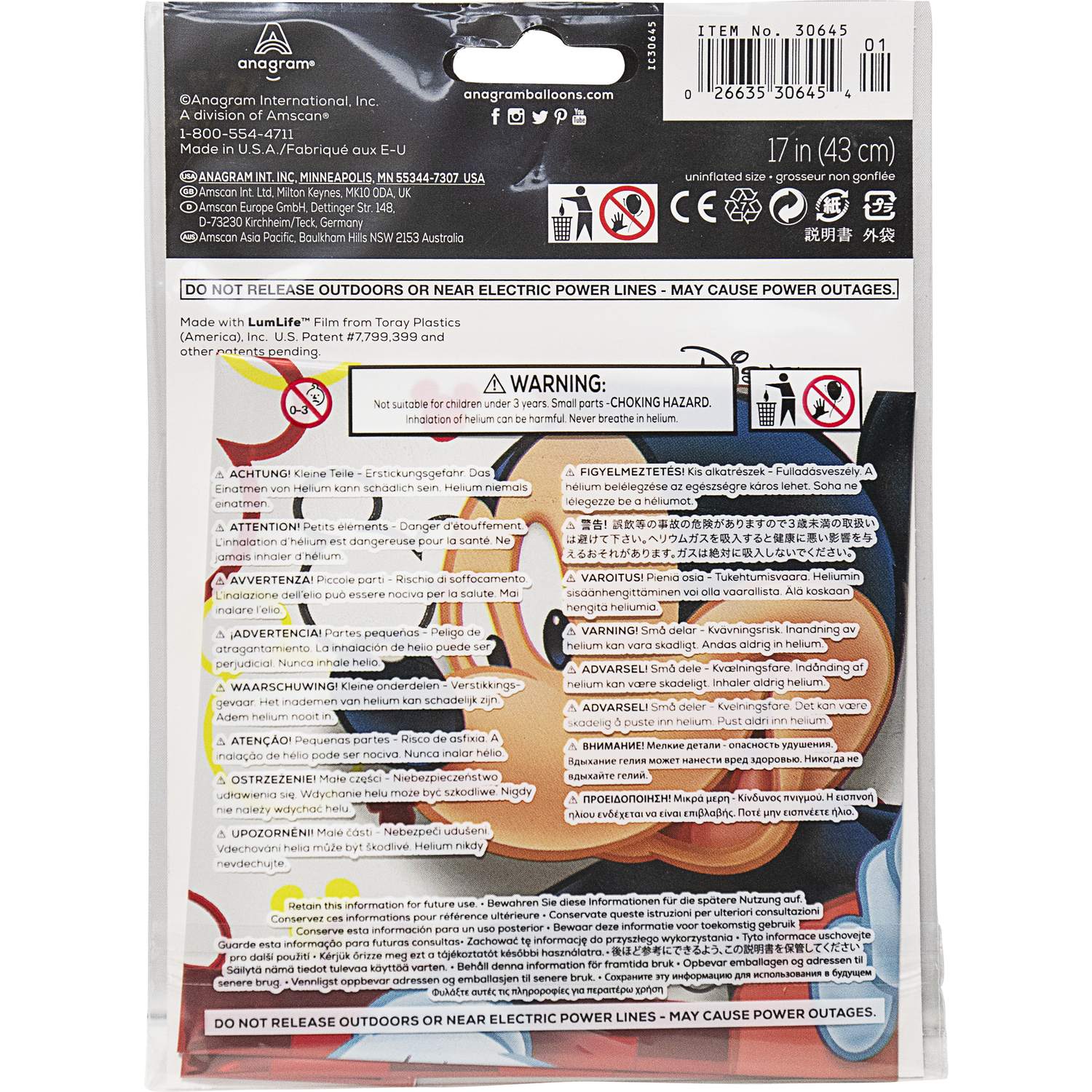 Foil Balloon - Mickey Mouse - 45 cm