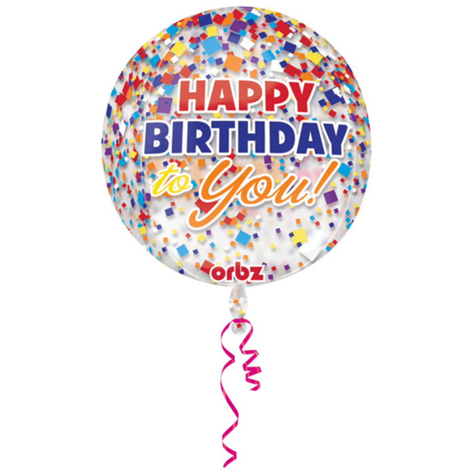Orbz® - Confetti "HAPPY BIRTHDAY to you" - 38 x 40 cm