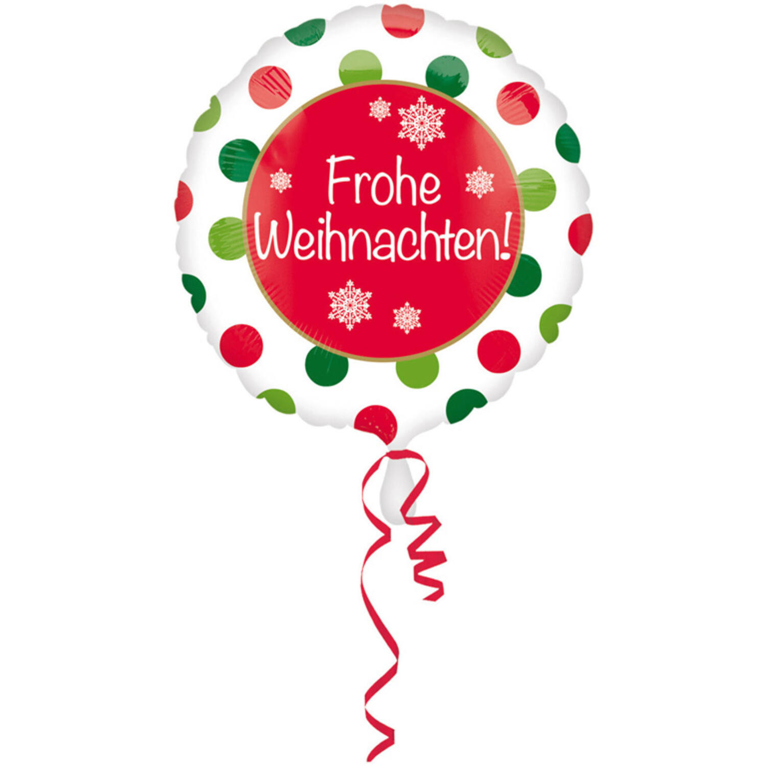 Foil Balloon - "Frohe Weihnachten!" - 45 cm