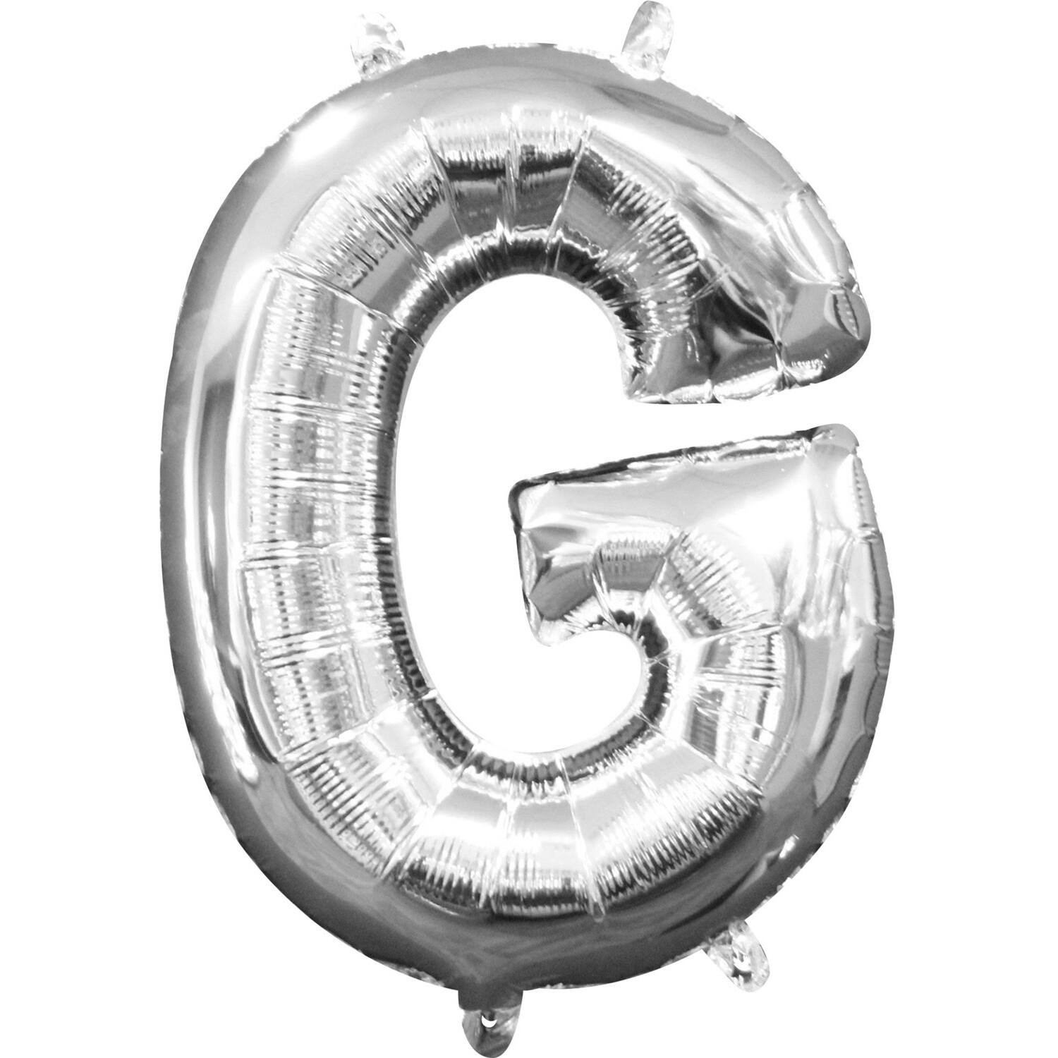MiniShape Letter G Silver Foil Ball