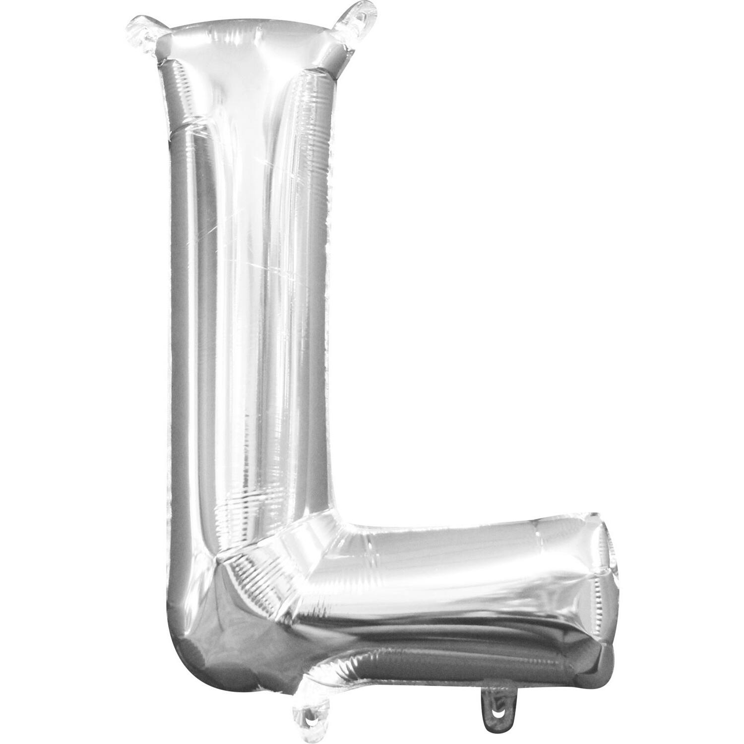 MiniShape Letter L Silver Foil Ball