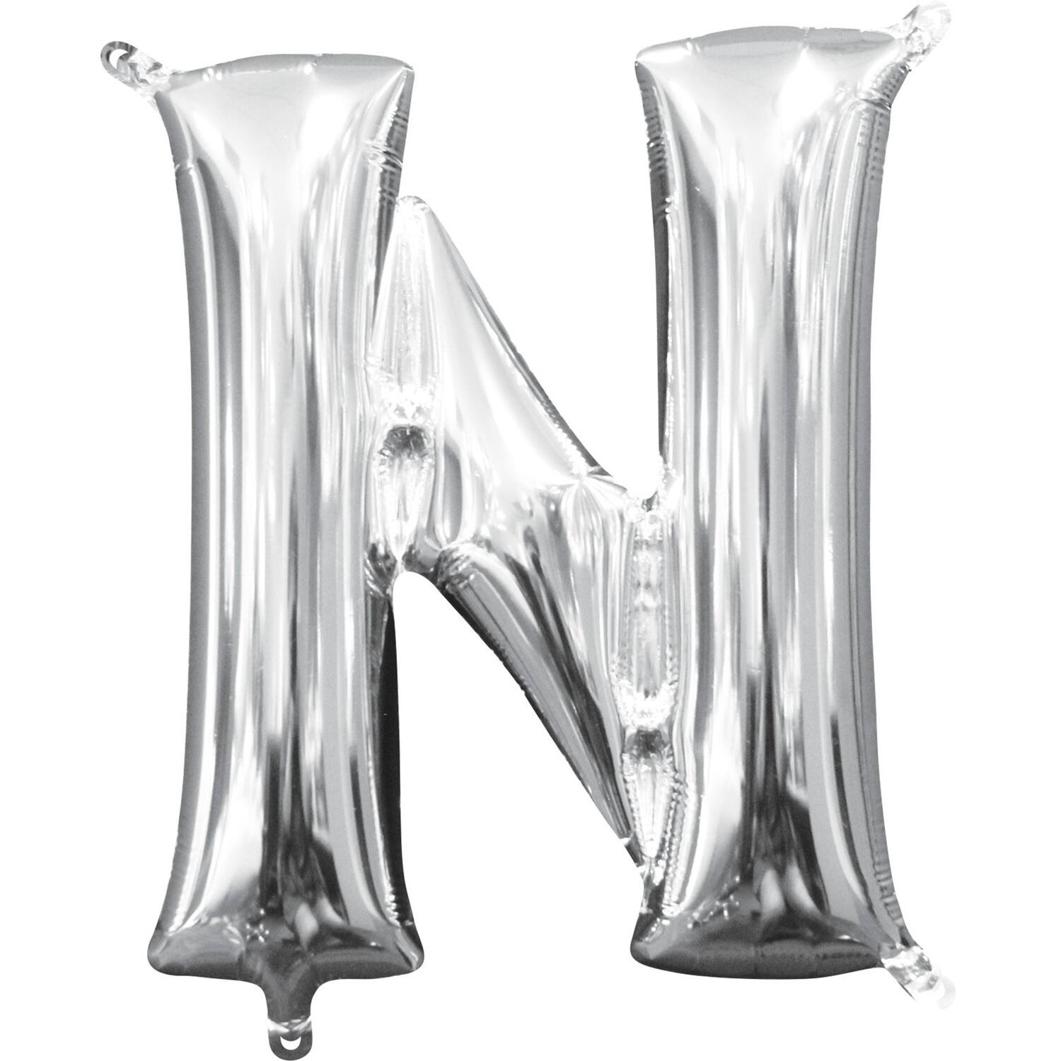 MiniShape Letter N Silver Foil Ball