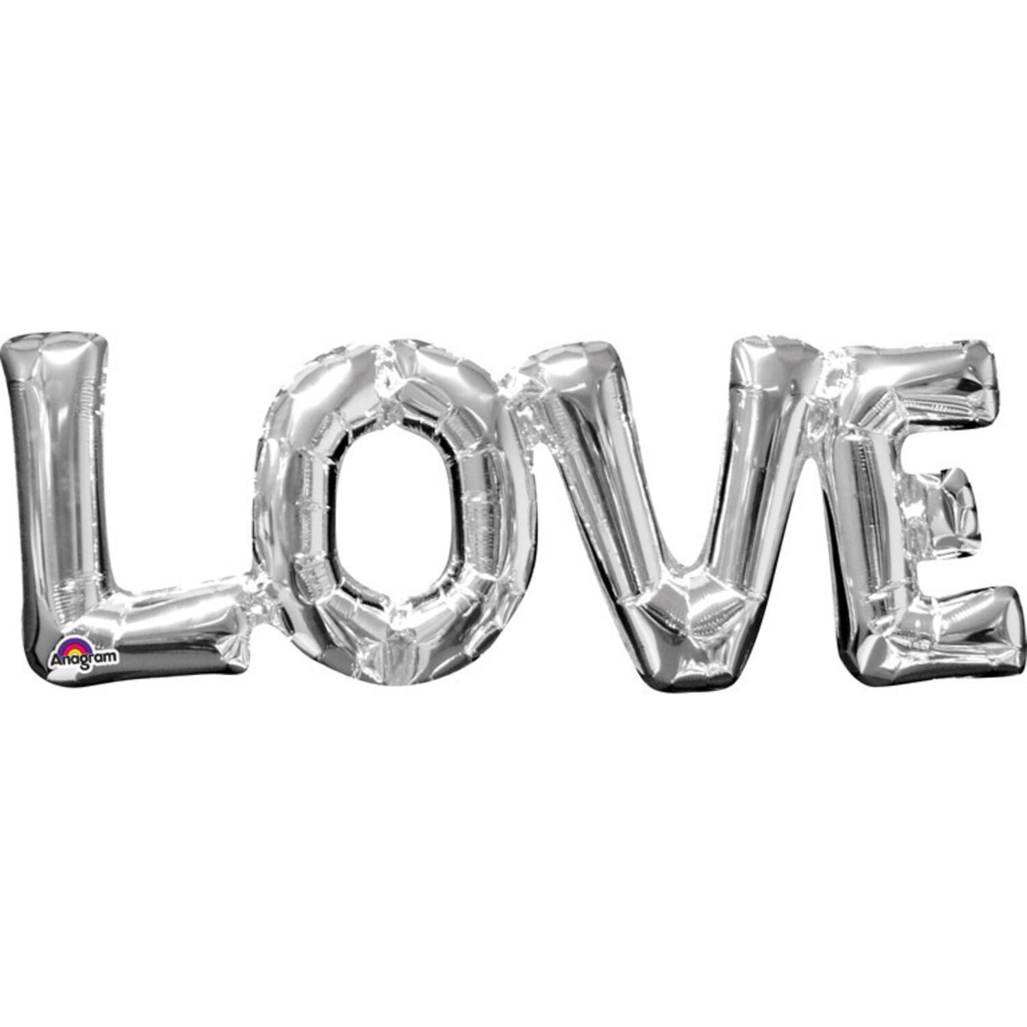 SuperShape Phrase Love Foil Balloon