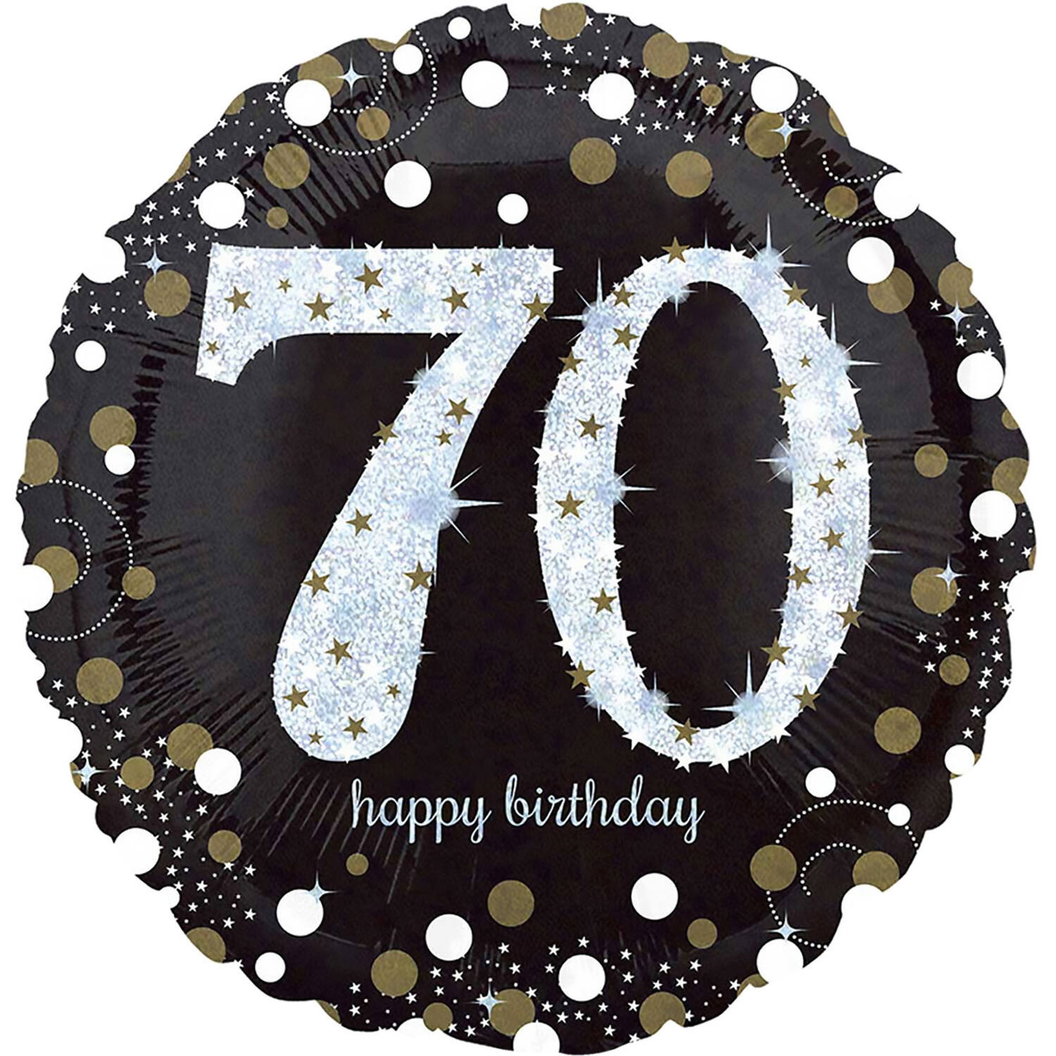 18in/45cm Holo Sparkling Birthday 70