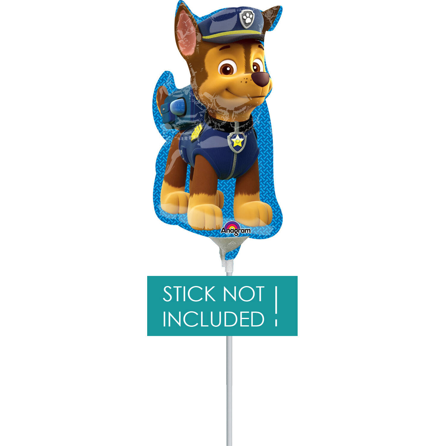 Foil Balloon – Mini Shape – Chase (PAW Patrol) – 17 x 27 cm