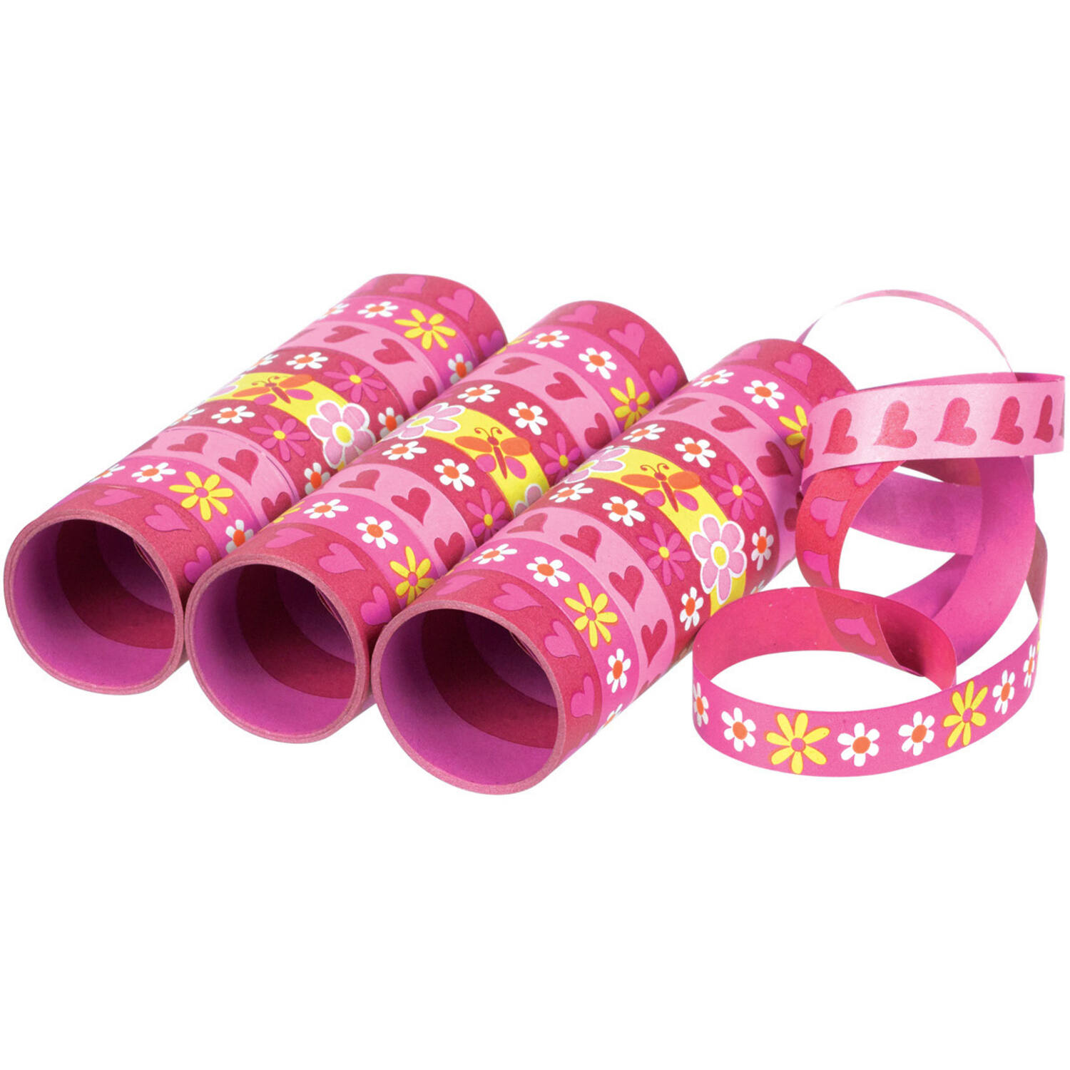 3 Streamers Girls Flowers & Butterflies Paper 1.4 x 400 cm