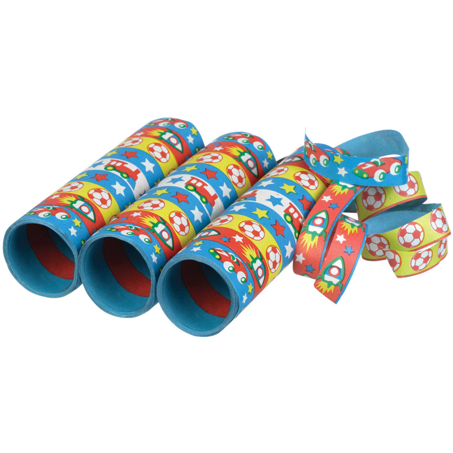 3 Streamers Boys Rockets & Stars Paper 1.4 x 400 cm