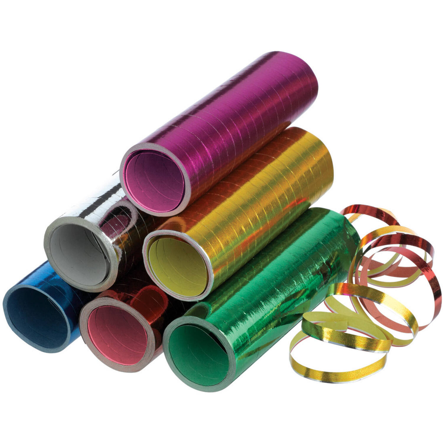 Streamer Metallic Assorted Paper 0.7 x 400 cm