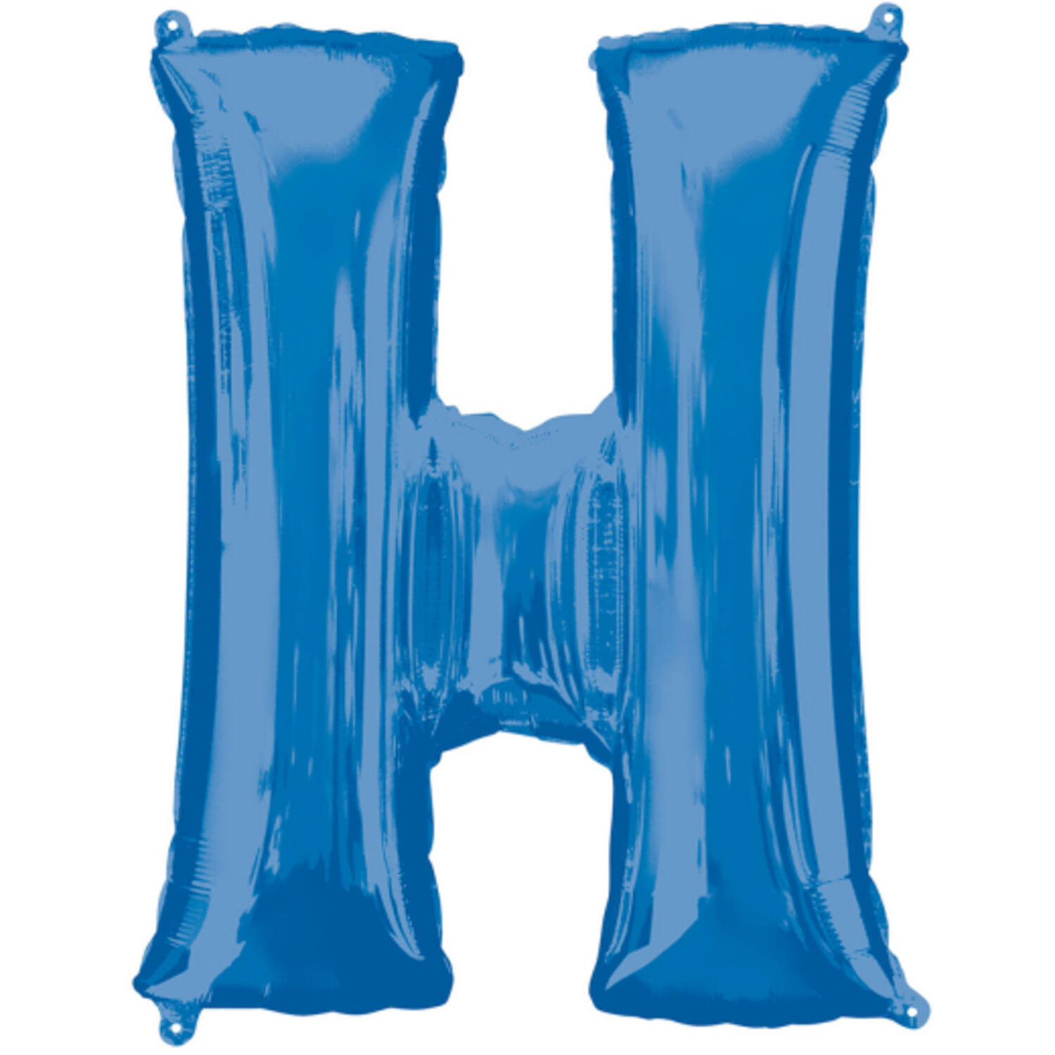 SuperShape Letter H Blue Foil Ballo