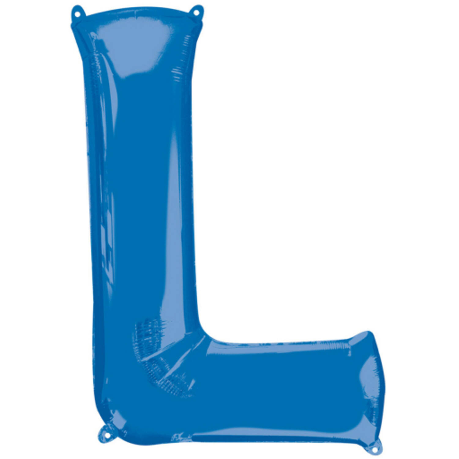 SuperShape Letter L Blue Foil Ballo