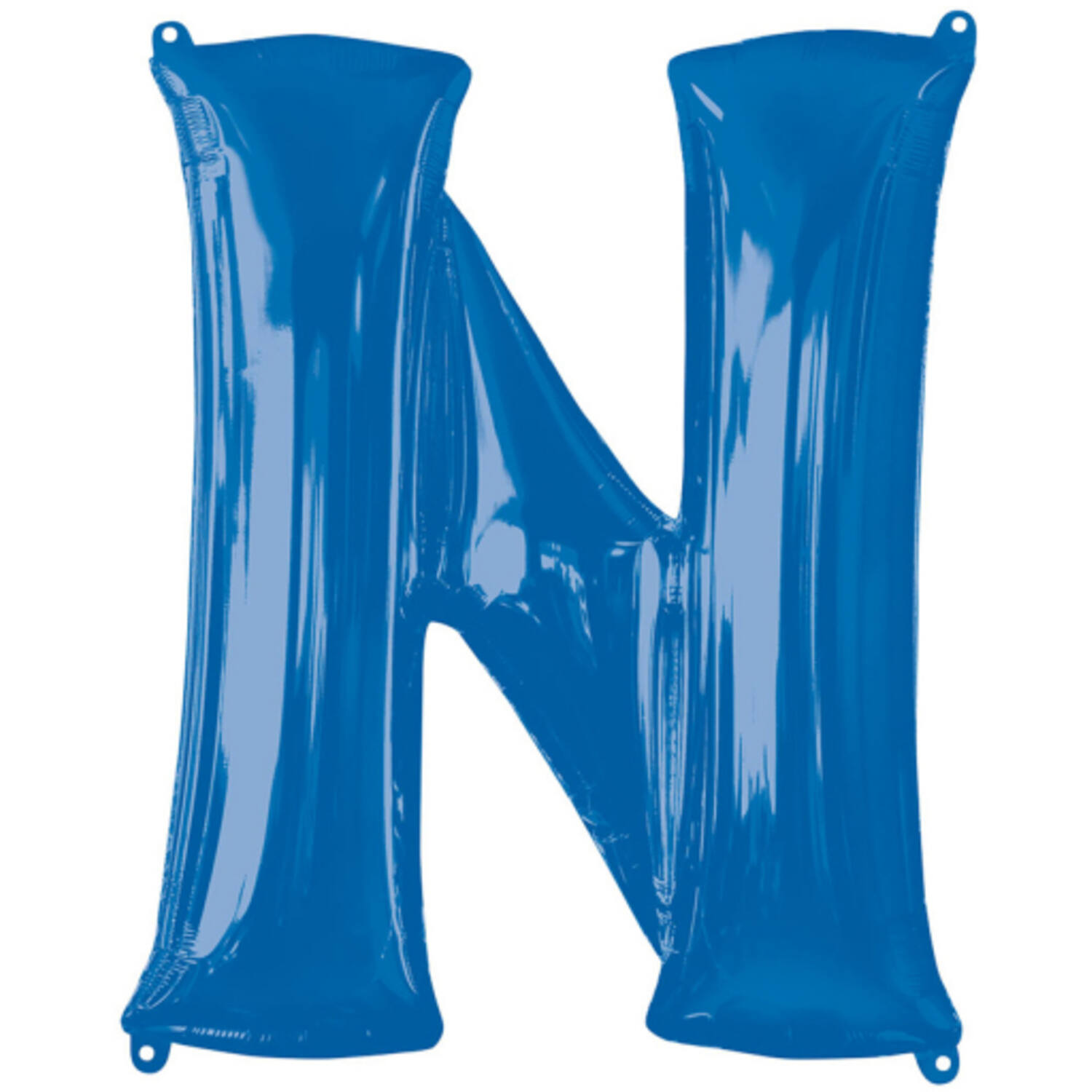 SuperShape Letter N Blue Foil Ballo