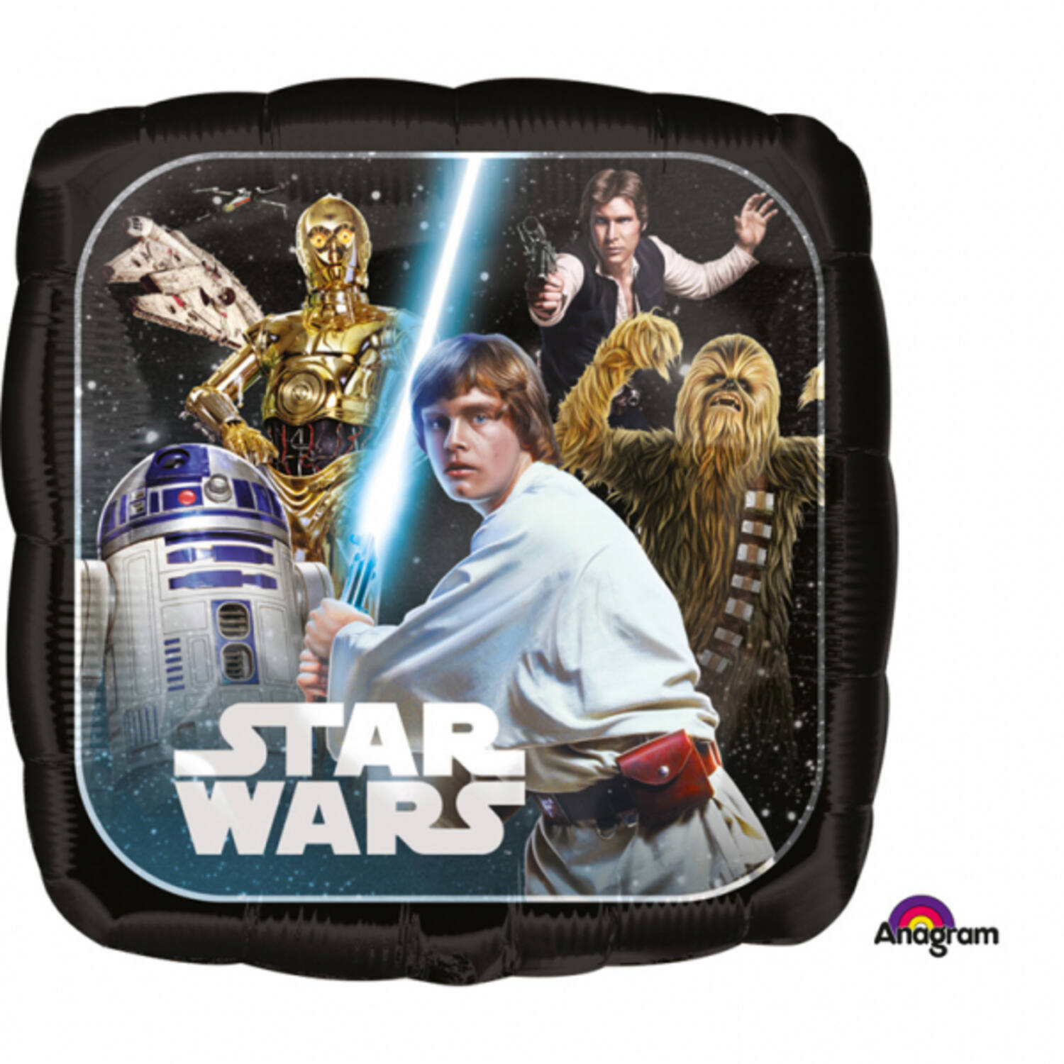 Foil Balloon - Shape - Square - "STAR WARS" - 45 cm