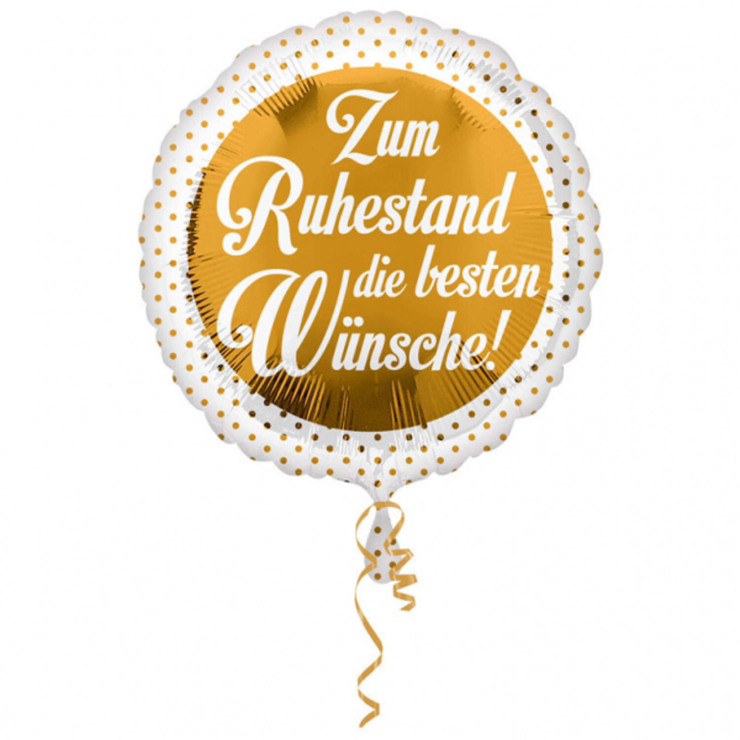 Foil Balloon - "Zum Ruhestand die besten Wünsche!" - 45 cm