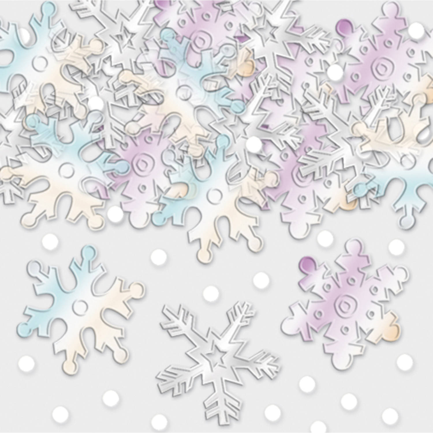 Confetti Snowflakes Iridescent Foil 14 g
