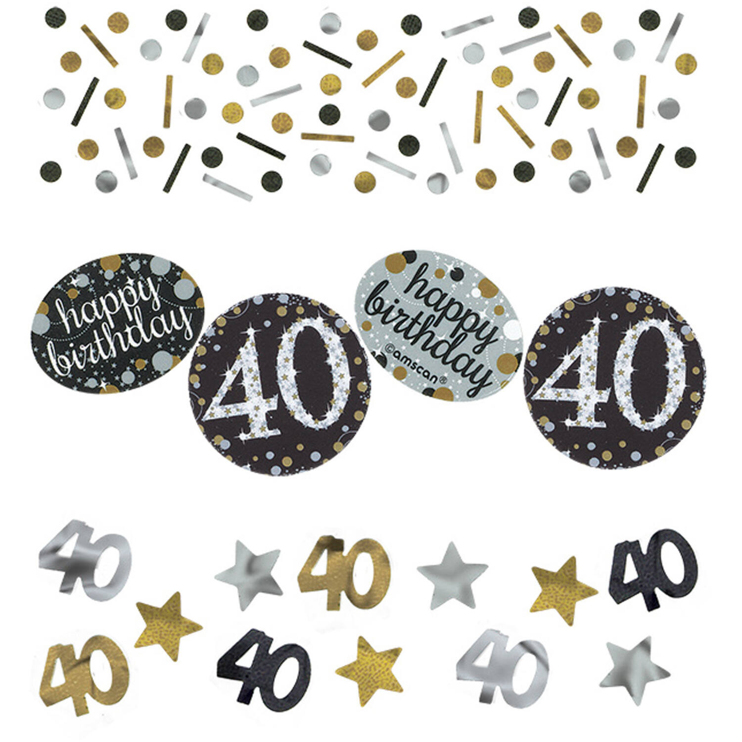 Confetti 40 Sparkling Celebration Gold Foil / Paper 34 g