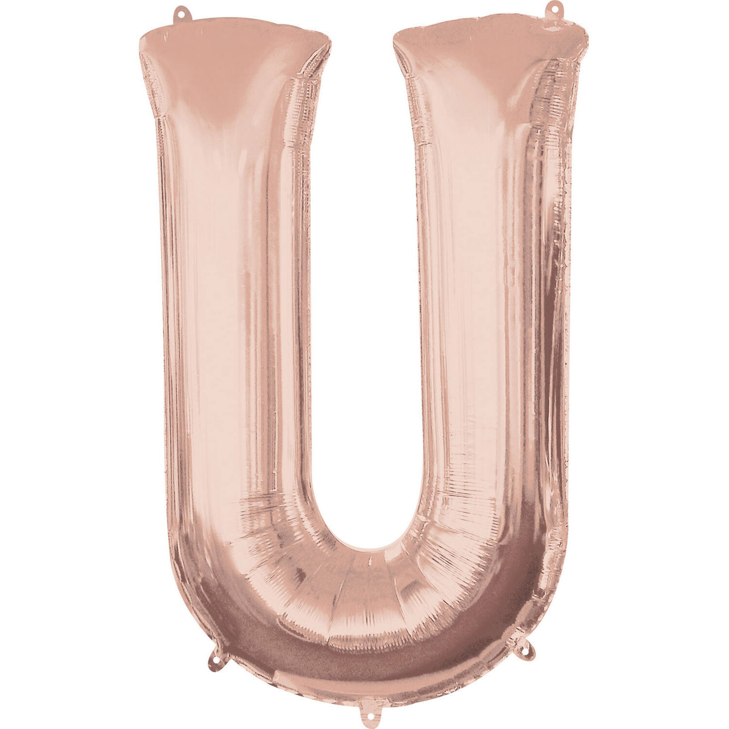 SuperShape Letter U Rose Gold Foil