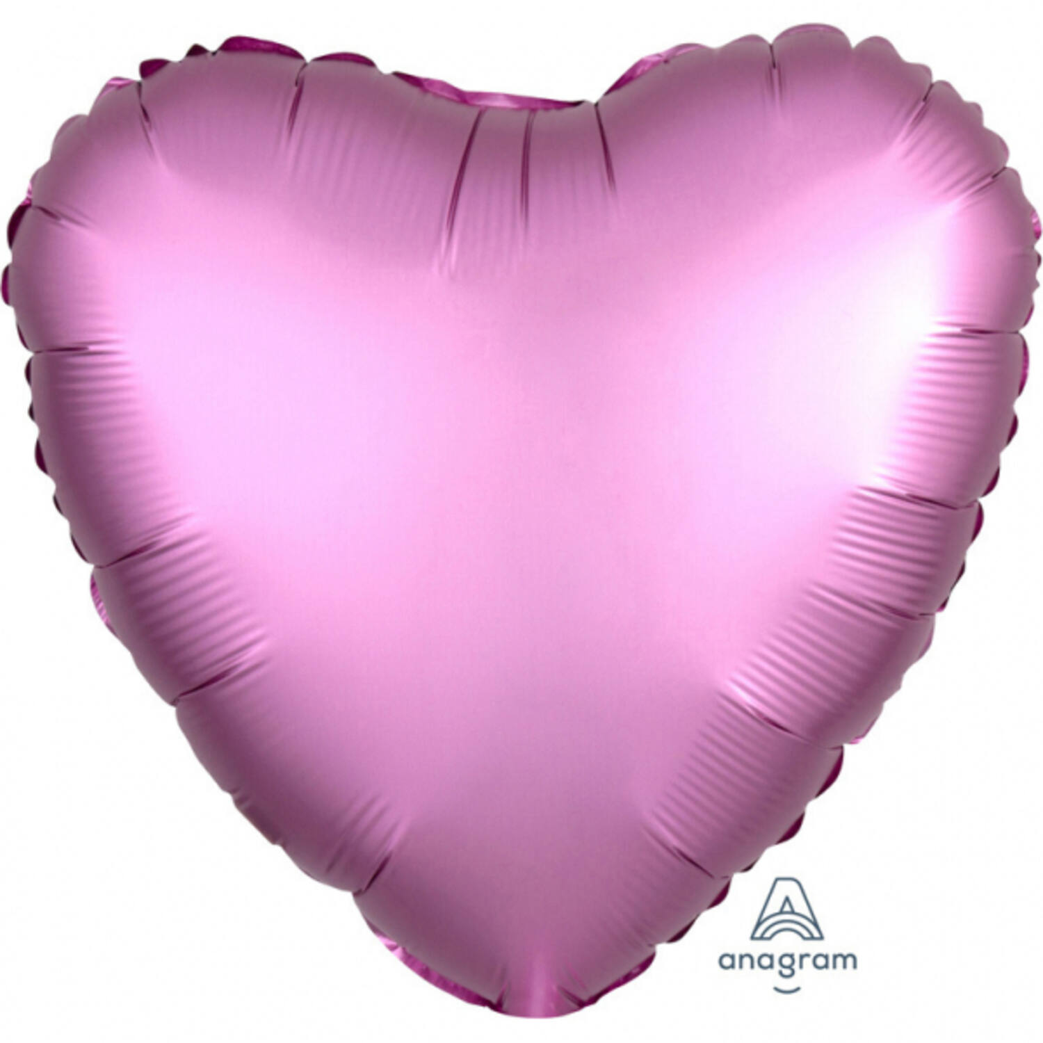 Foil Balloon - Shape - Heart - Satin Luxe Flamingo - 45 cm