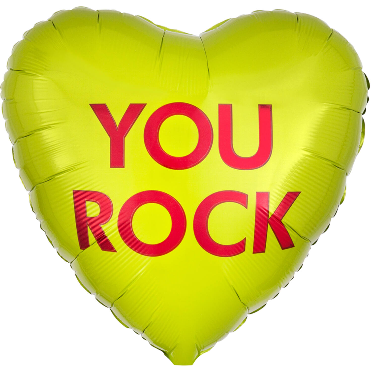 Foil Balloon - Shape - Heart - "YOU ROCK" - 45 cm
