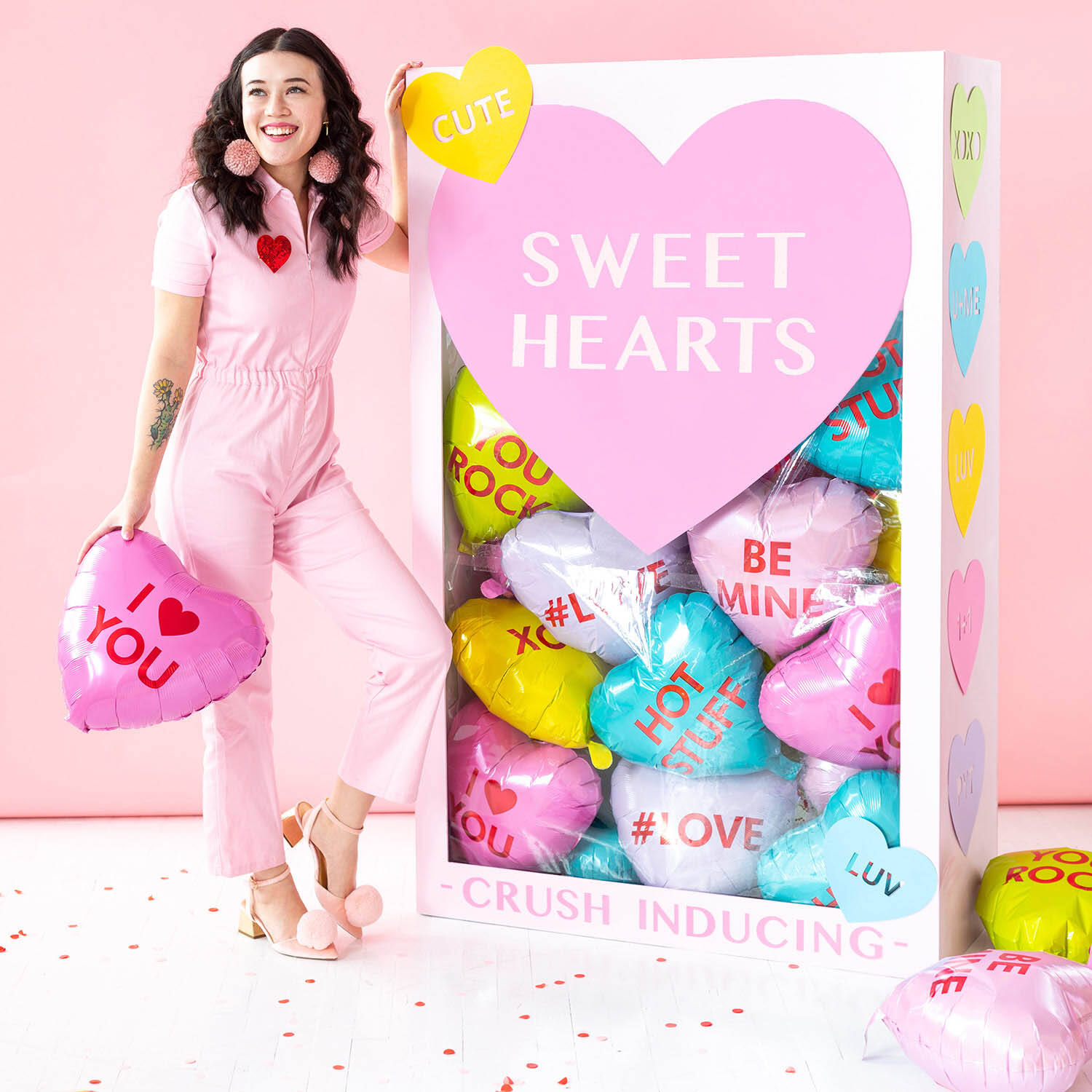 Foil Balloon - Shape - Heart - "YOU ROCK" - 45 cm