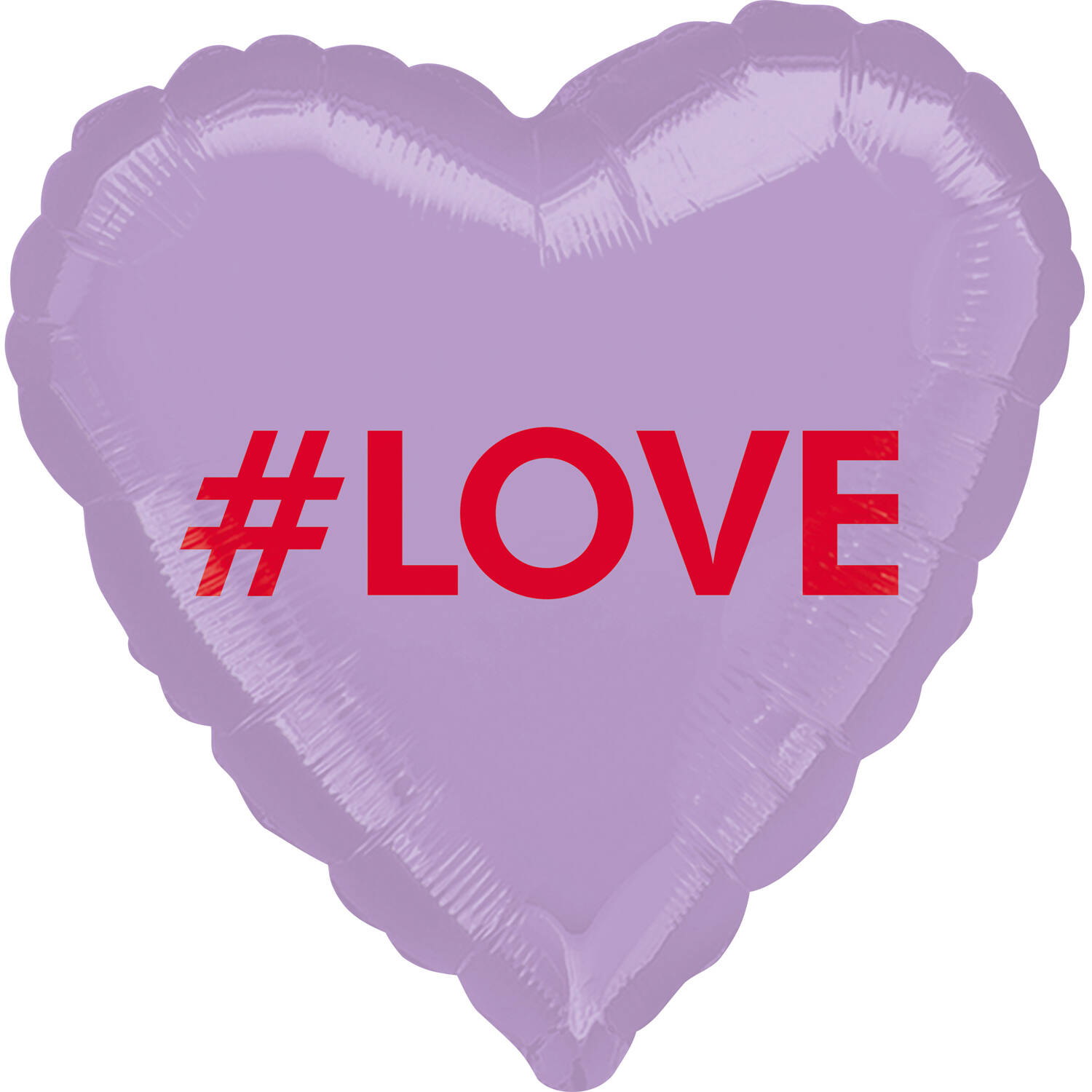 Foil Balloon - Shape - Heart - "#LOVE" - 45 cm