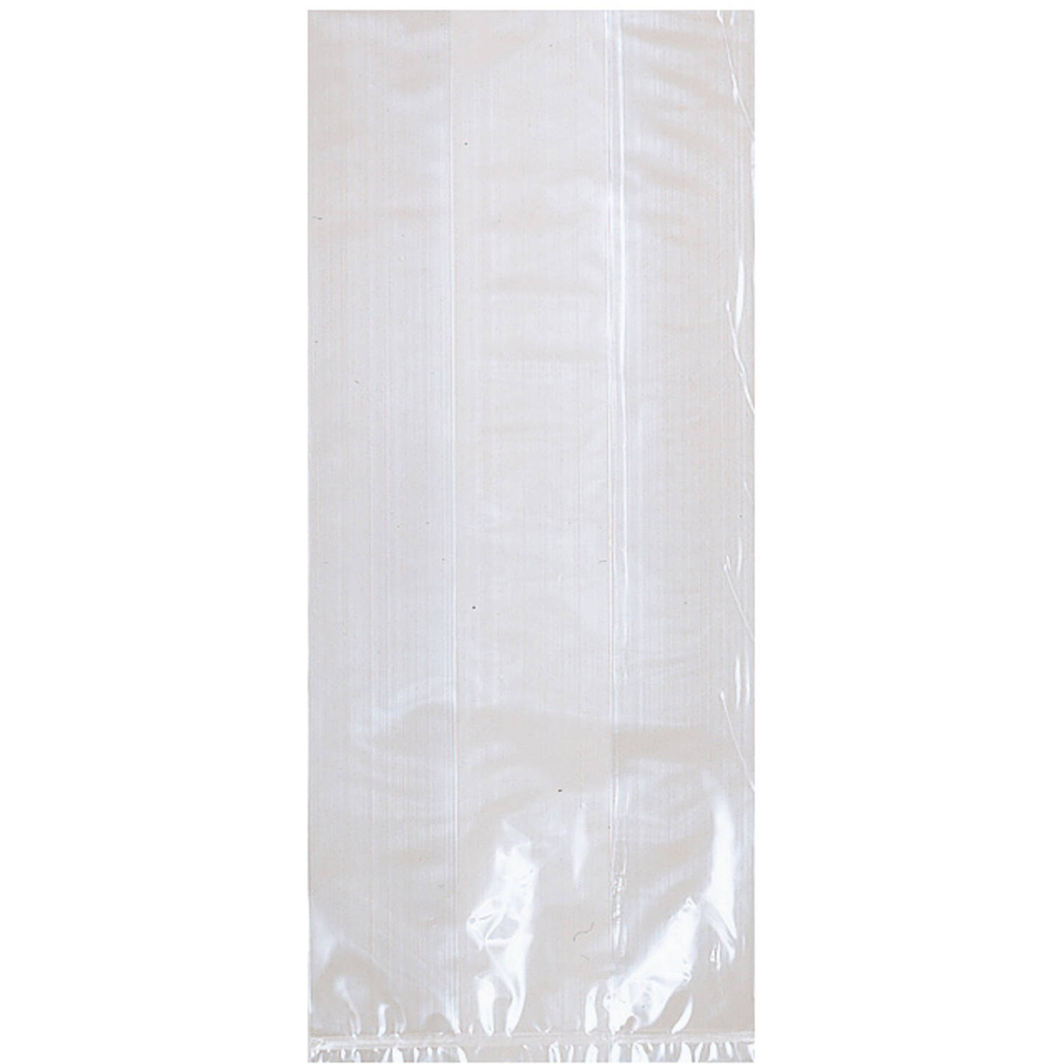 25 Party Bags Clear Plastic 24.1 x 10.1 x 5 cm