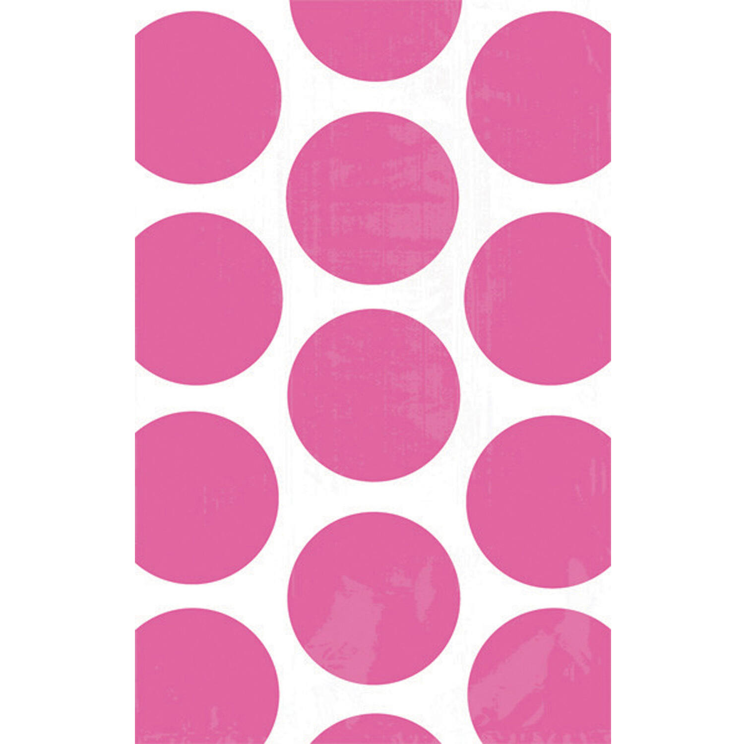 10 Paper Bags Polka Dots Bright Pink 11.3 x 17.7 cm