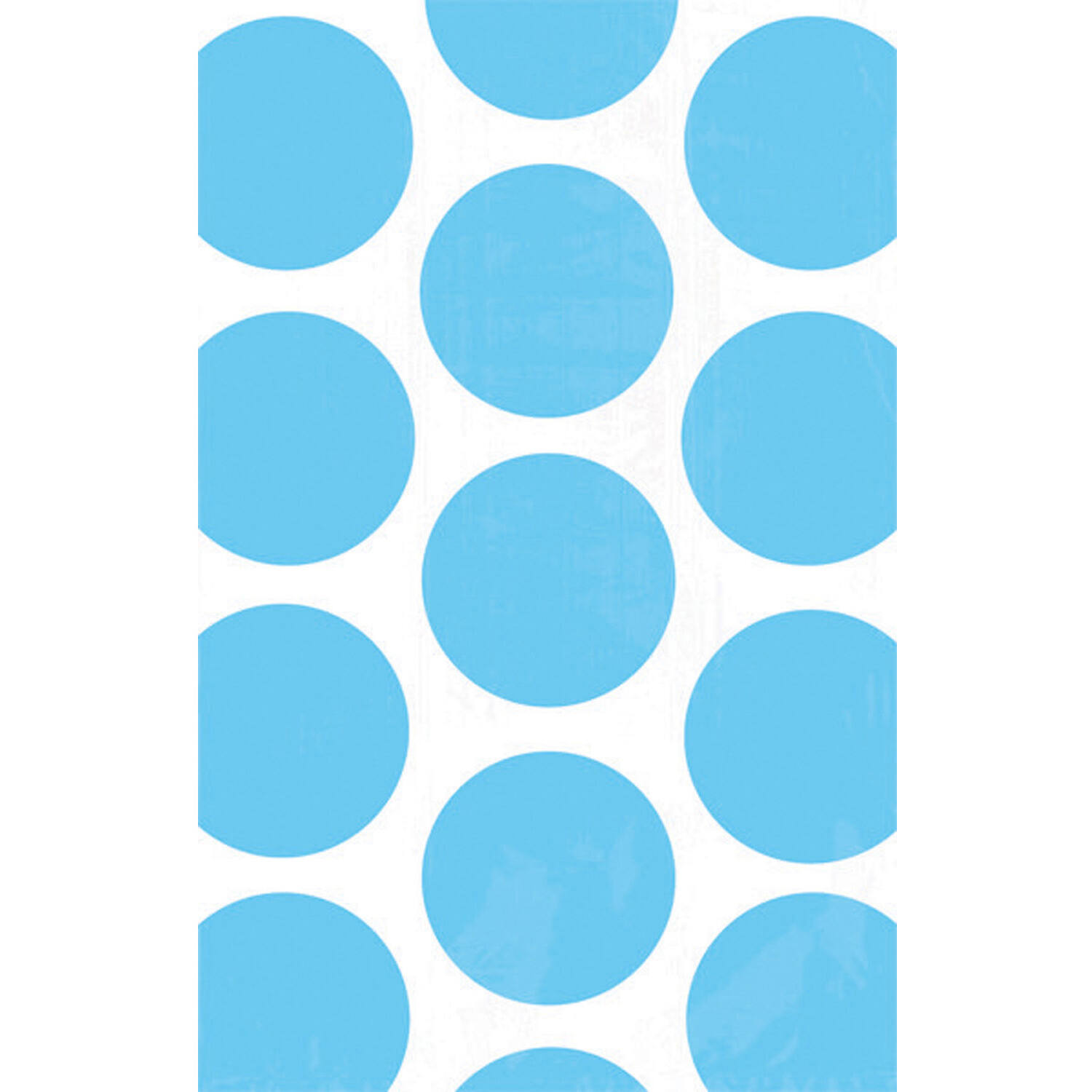 10 Paper Bags Polka Dots Carribean Blue 11.3 x 17.7 cm