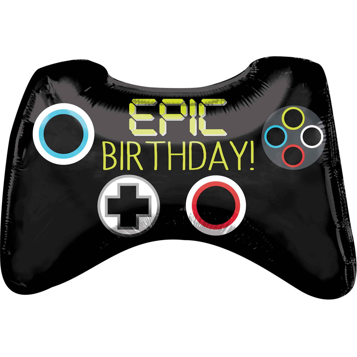 Foil Balloon - Shape - Game Controller - "EPIC BIRTHDAY"