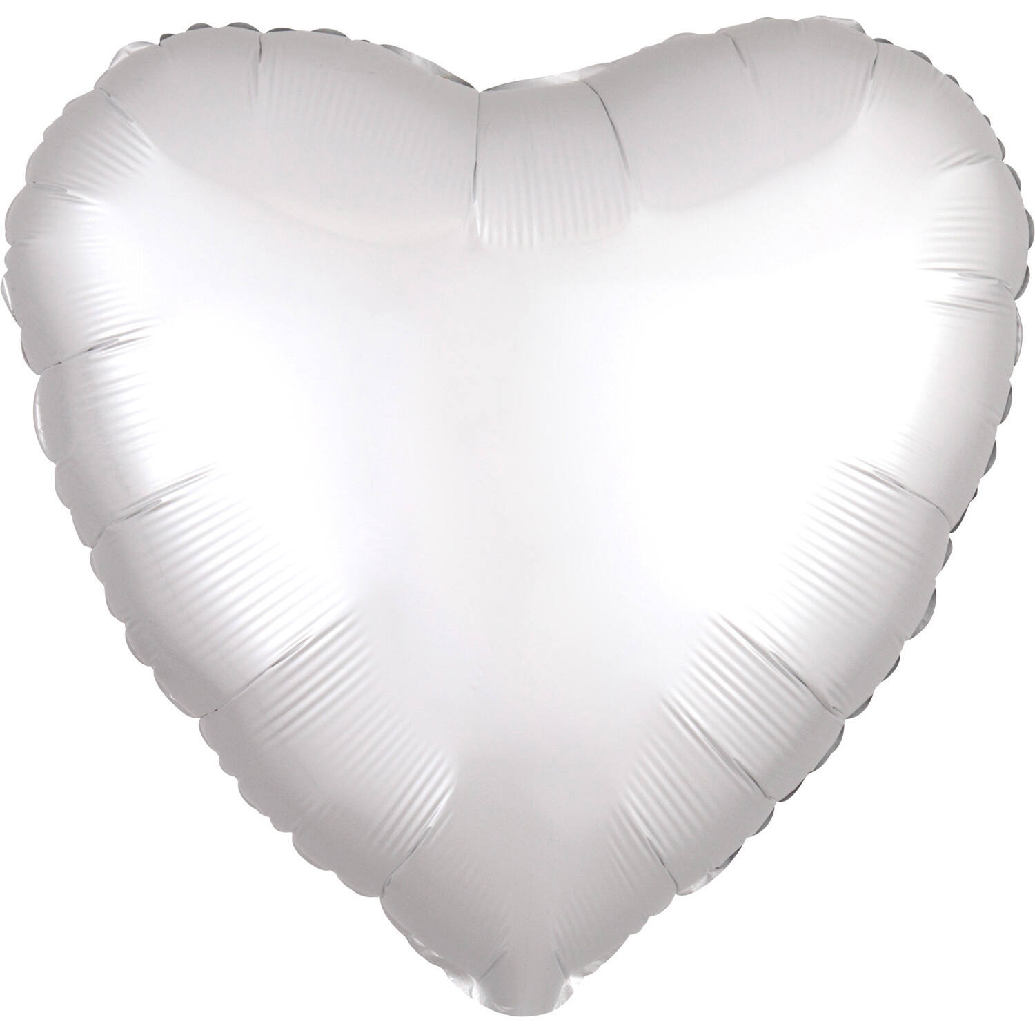 Foil Balloon - Shape - Heart - Satin Luxe White Satin - 45 cm
