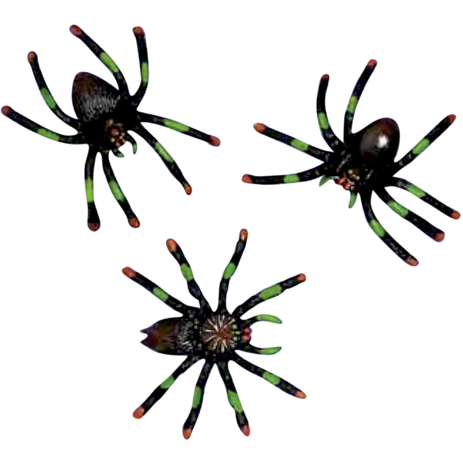 8 Spiders Plastic Assorted