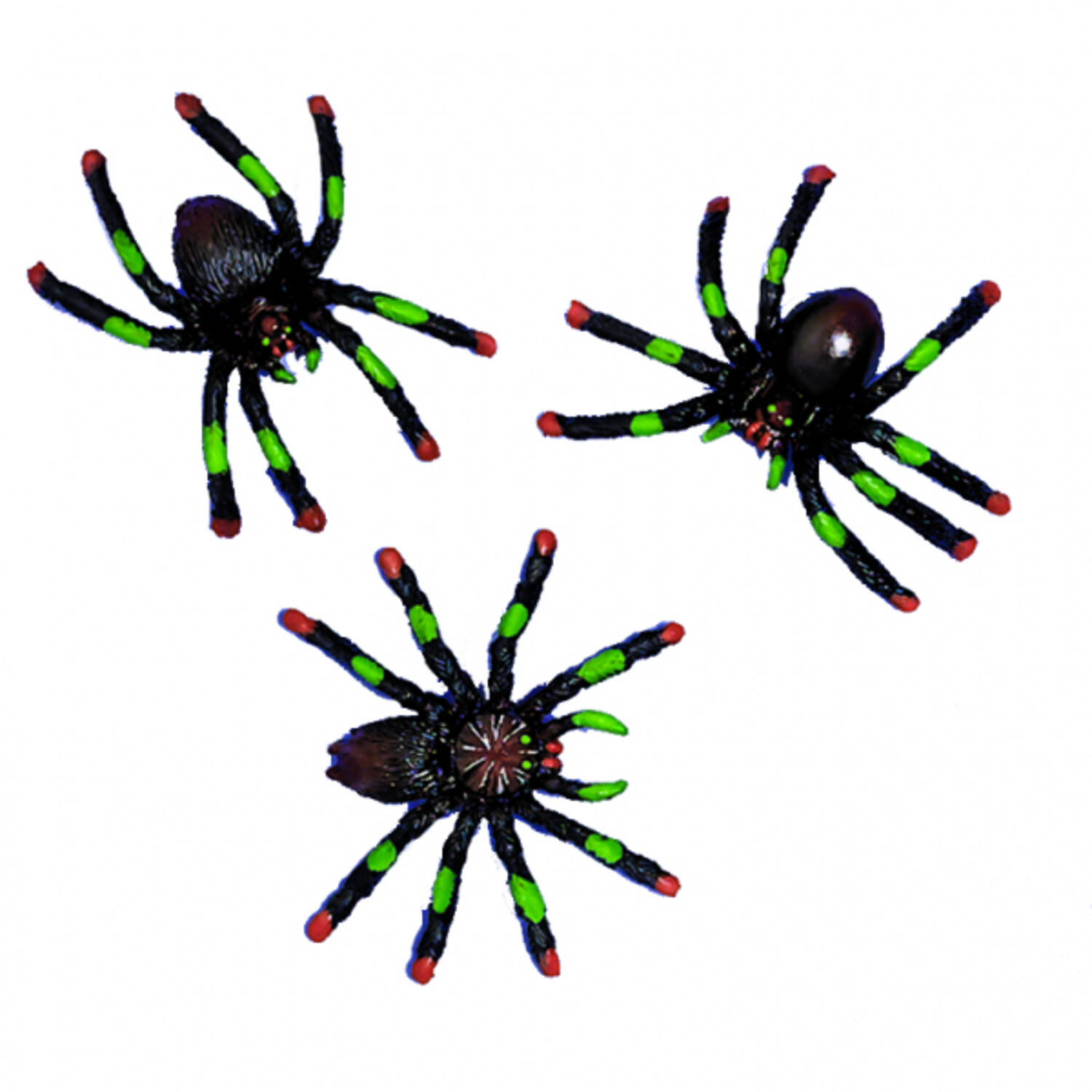 8 Spiders Plastic Assorted
