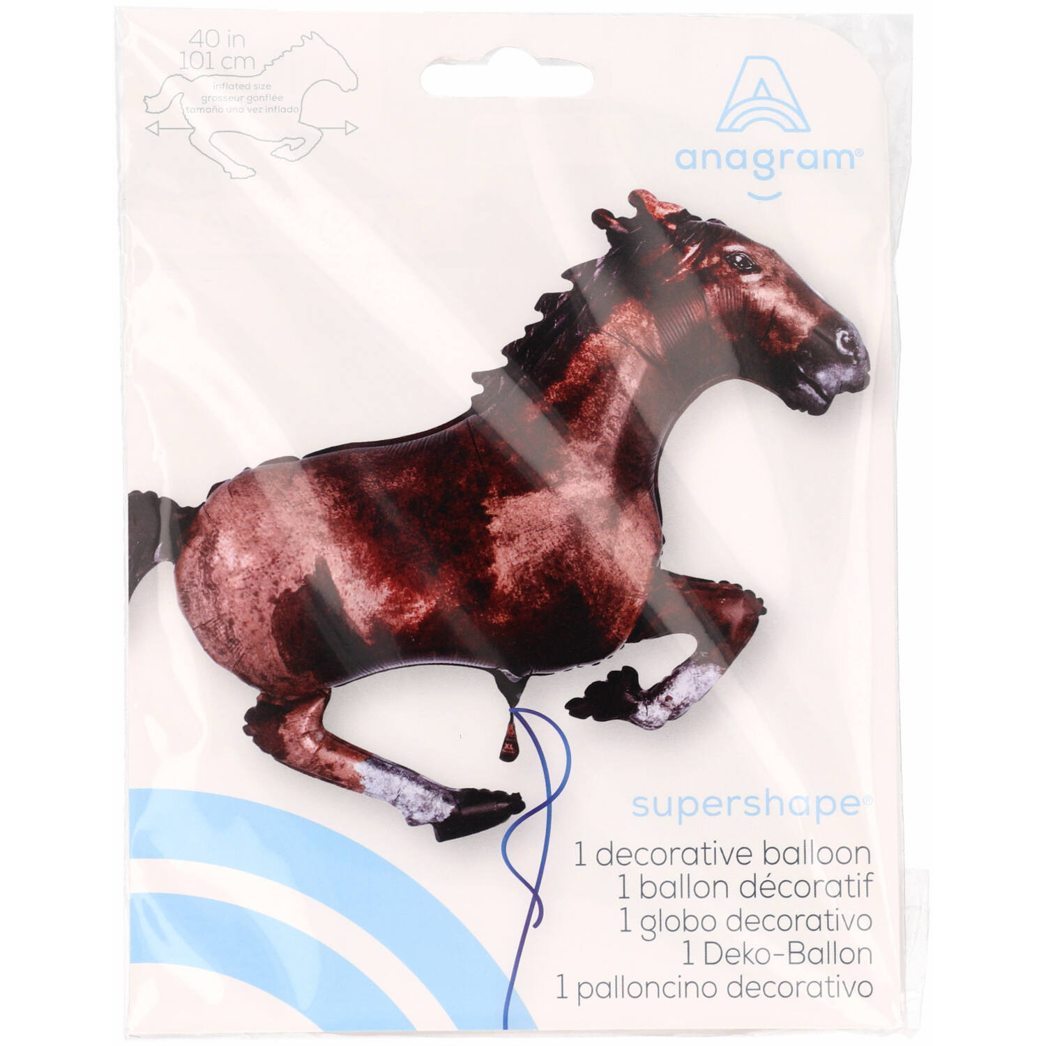 Foil Balloon - Shape - Galloping Horse - 101 x 63 cm
