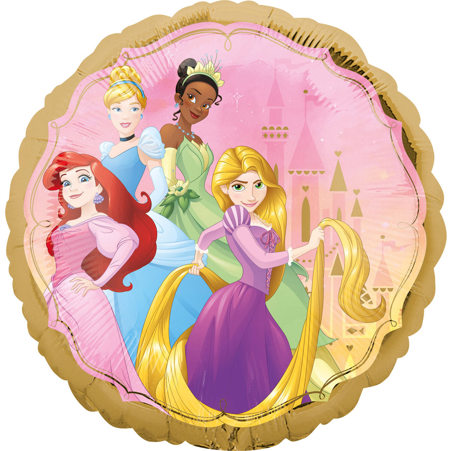 Foil Balloon - Multi-Princes - 45 cm