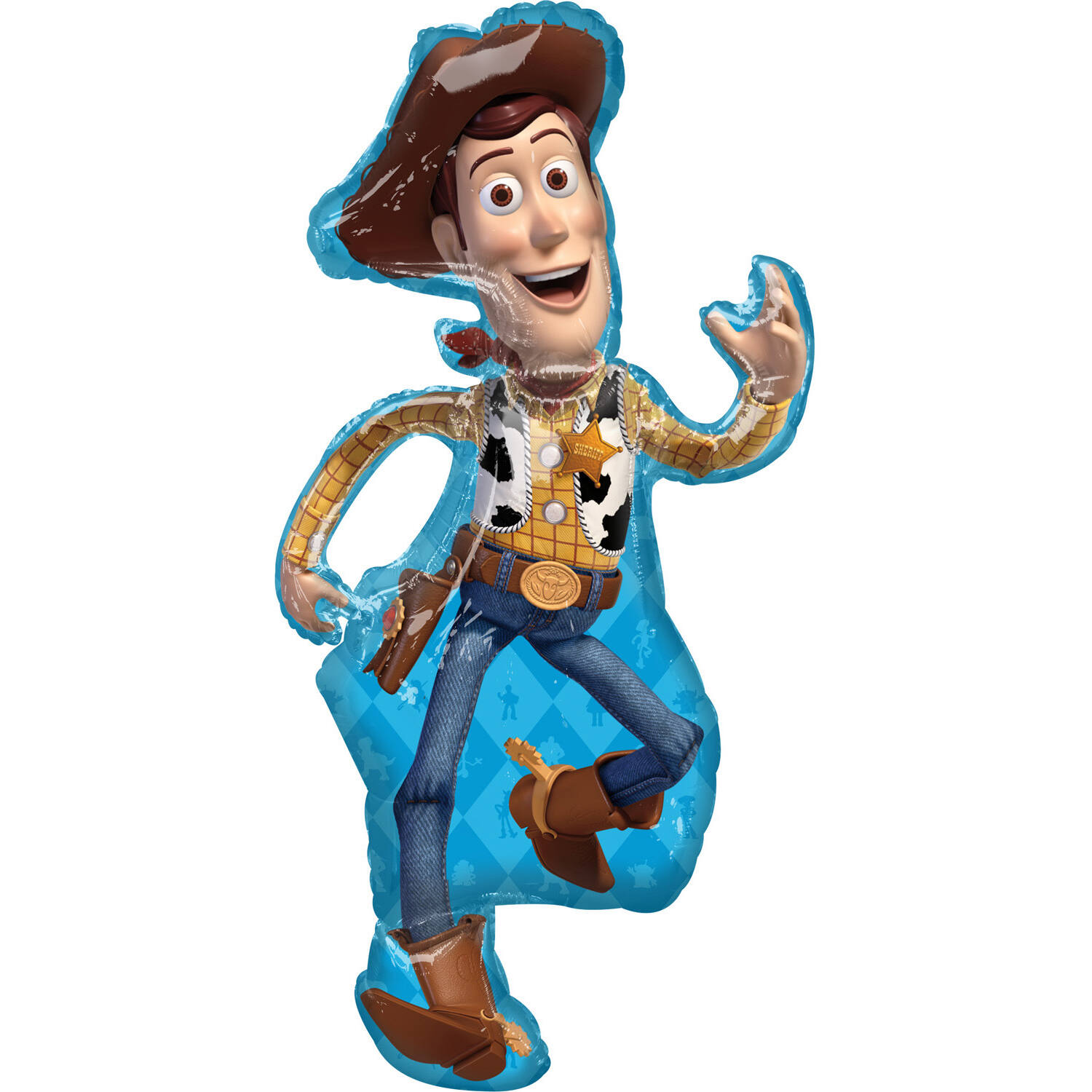 Foil Balloon - Shape - Woody - Toy Story 4 - 55 x 111 cm