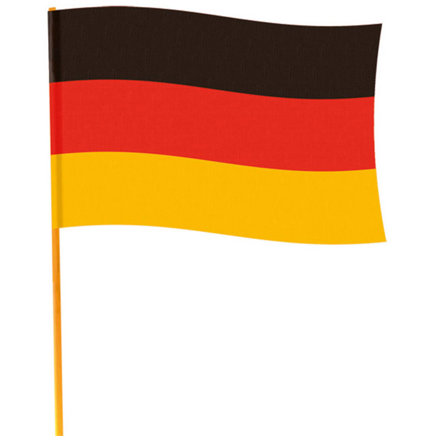 Flag Germany With Rod Fabric 50 x 70 cm