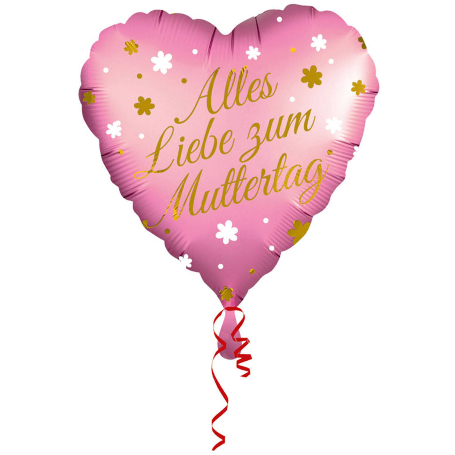 Foil Balloon - Shape - Heart - "Alles Liebe zum Muttertag" - 45 cm