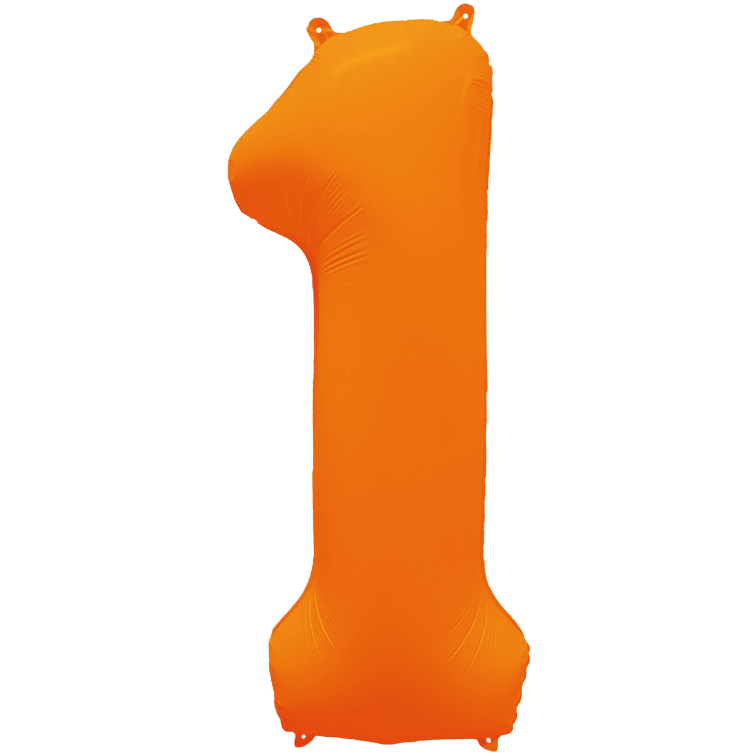 Foil Balloon Number 1 - Neon Orange - 86 cm
